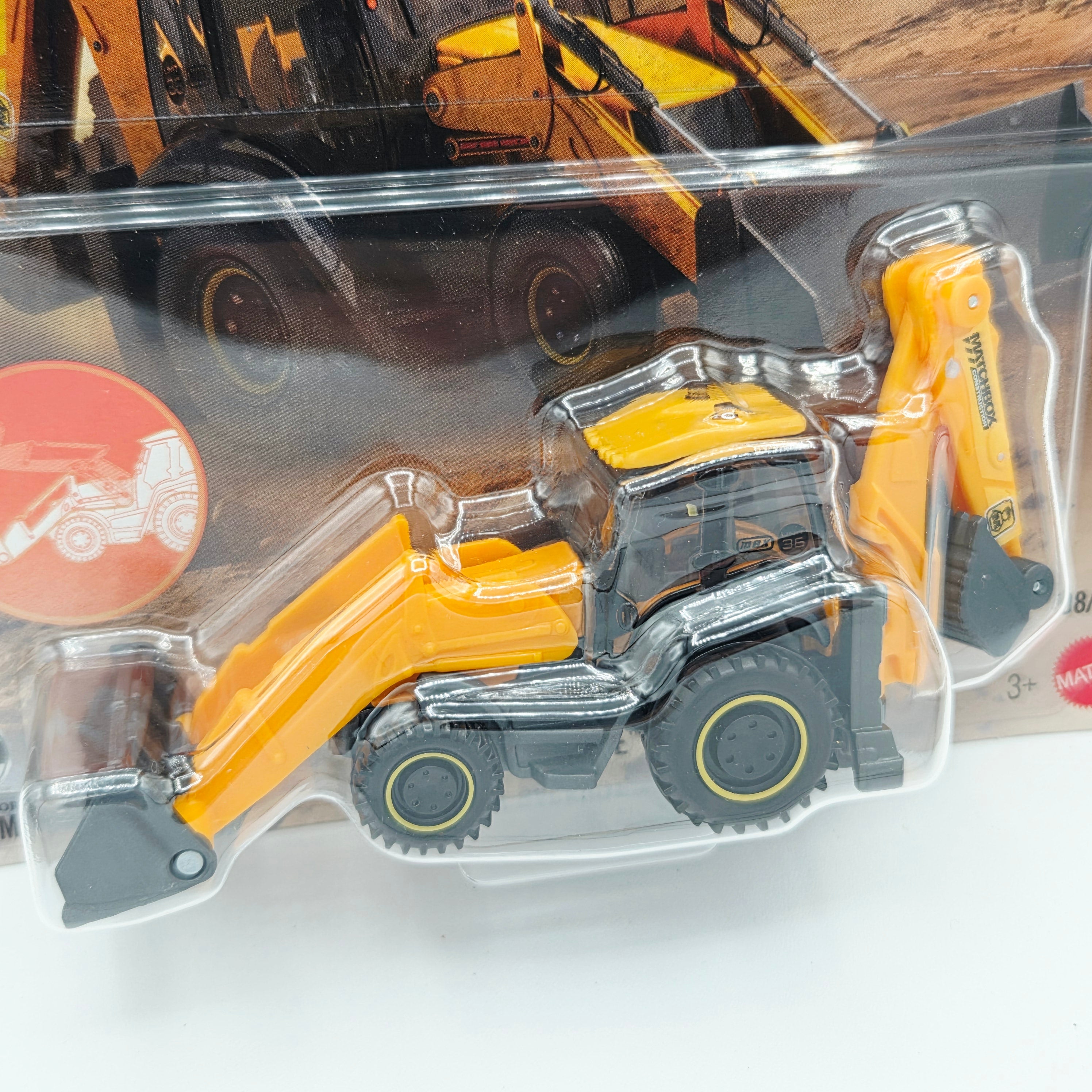 Matchbox Backhoe "MBX Construction" (2026 Working Rigs - Mix 3, Case J)