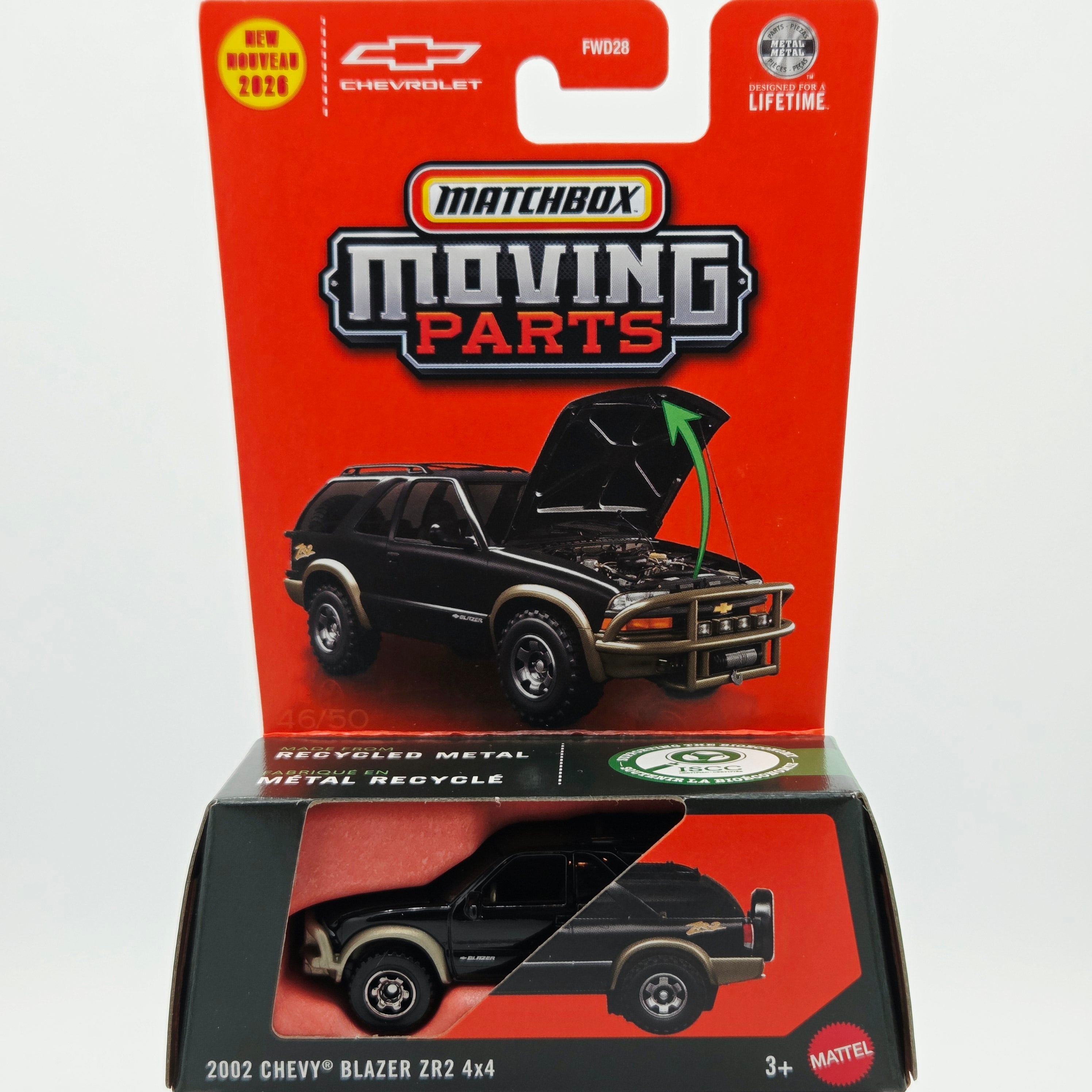 Matchbox '02 Chevy Blazer ZR2 4x4 (2026 Moving Parts Mix 8 Case R)