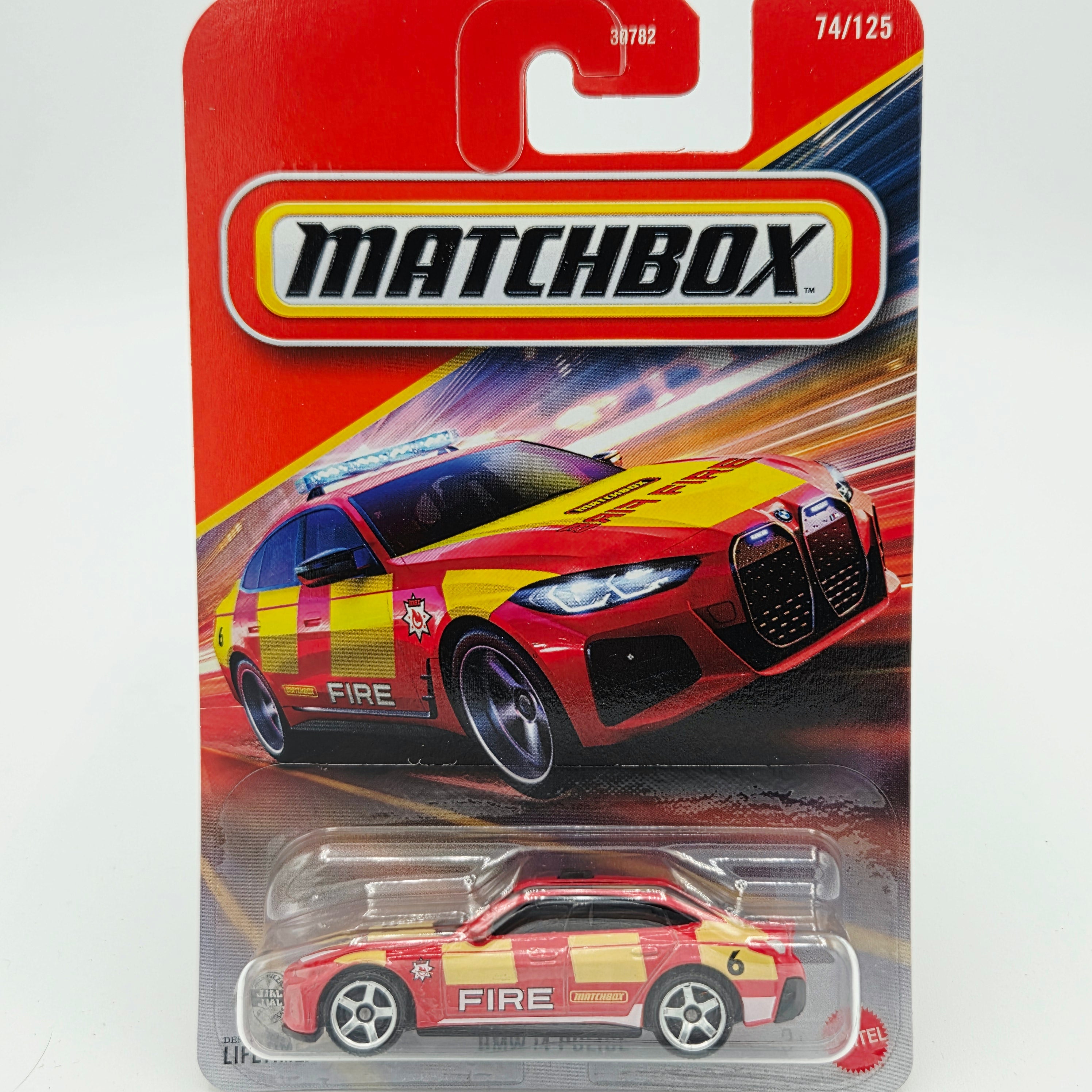 Matchbox '23 BMW i4 Police Fire (2026 Mix 9 K Basic)