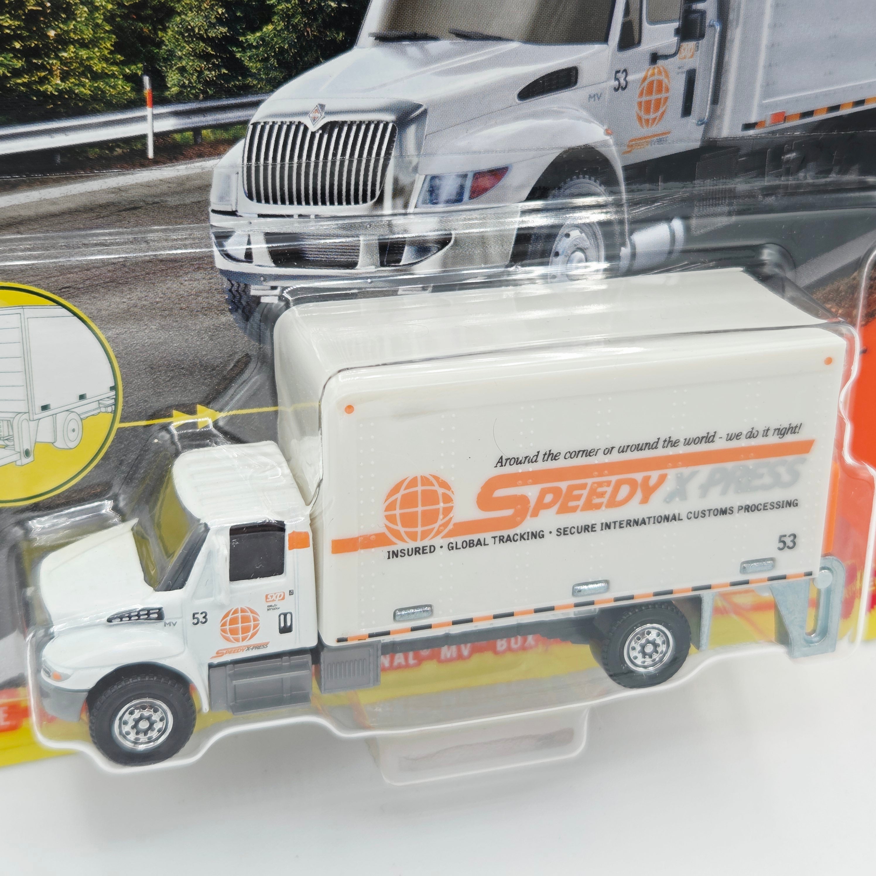 Matchbox International Box Truck "Speedy X-press" (2023 Real Working Rigs)