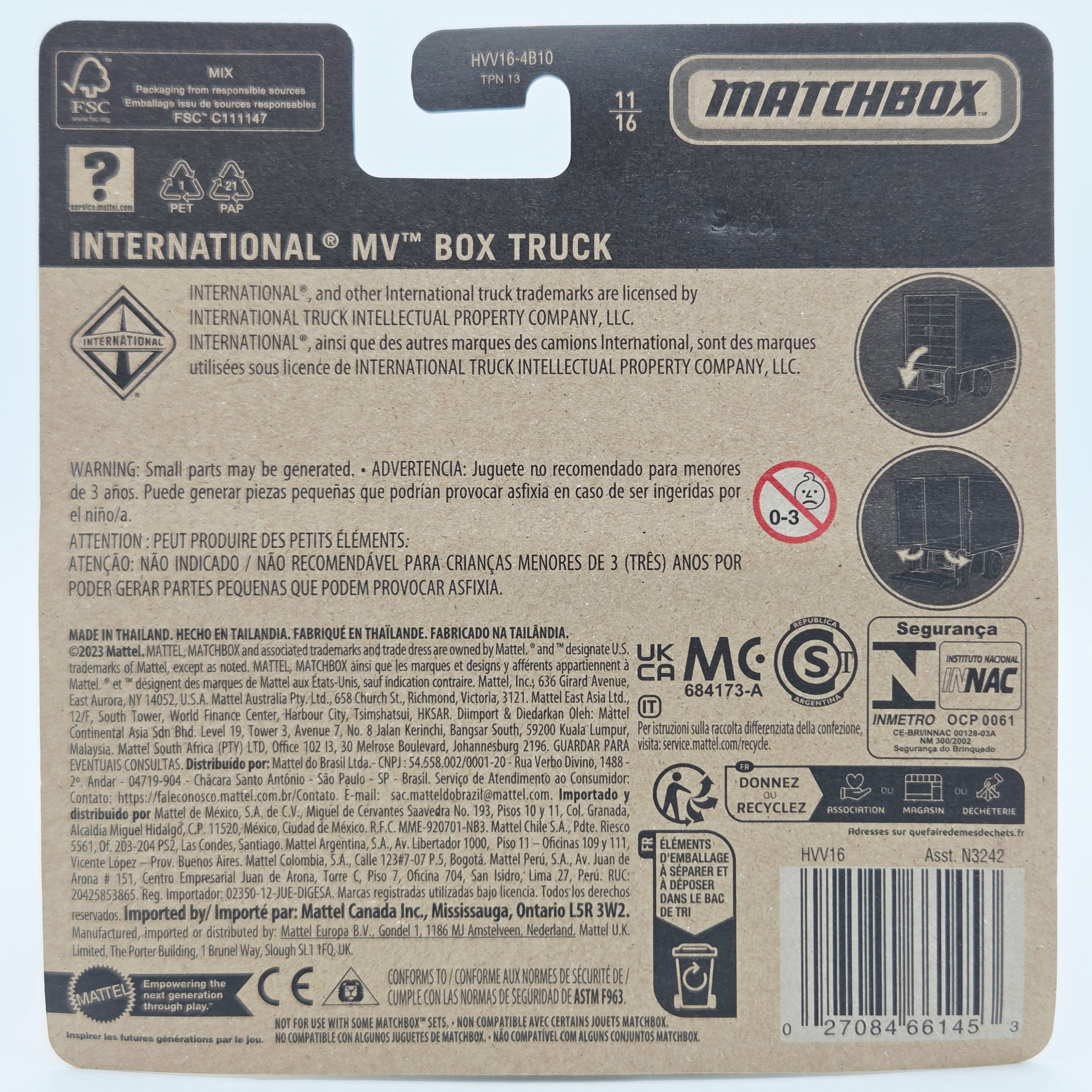 Matchbox International Box Truck "Speedy X-press" (2023 Real Working Rigs)