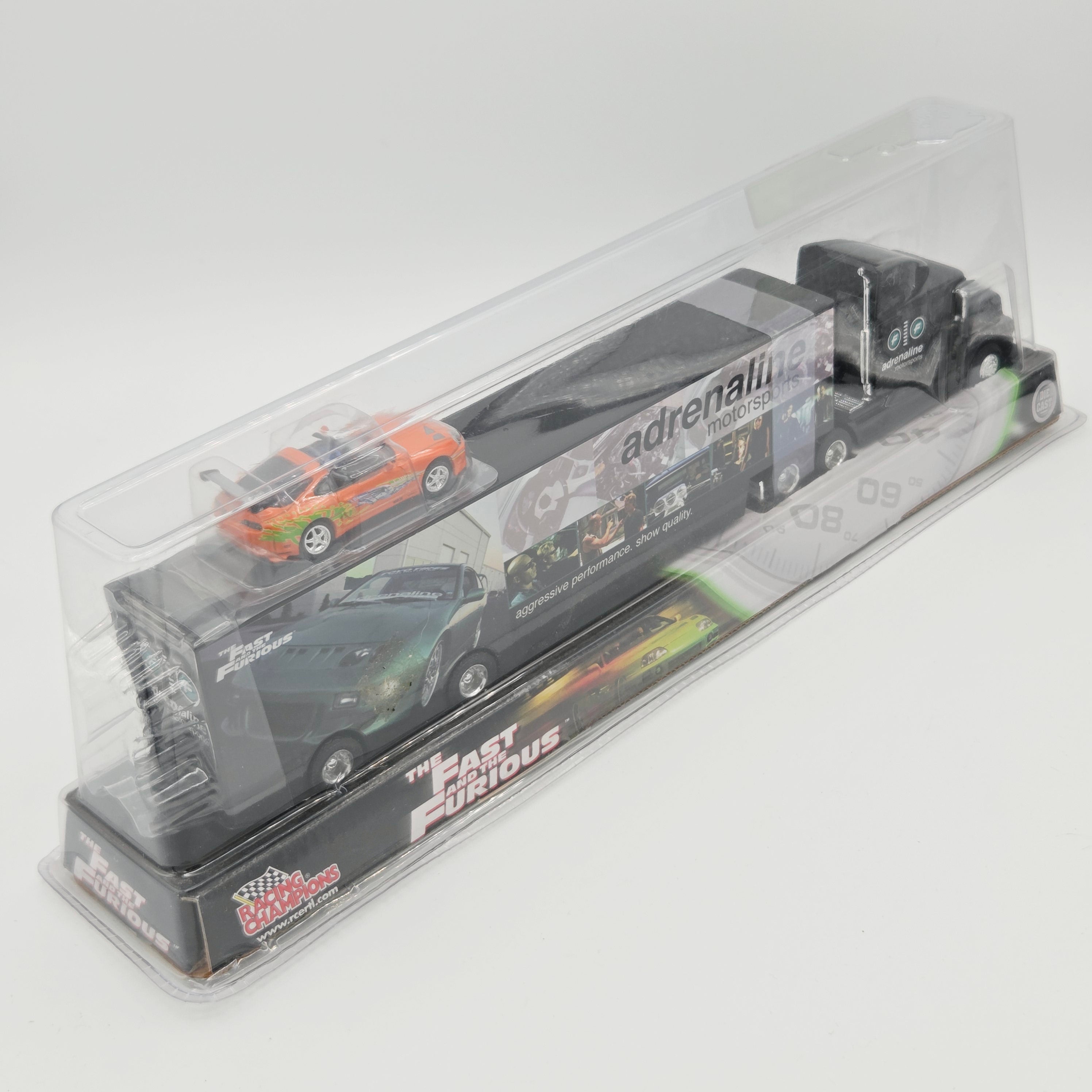 Racing Champions '95 Toyota Supra / Freightliner Semi Truck - Fast & the Furious (2003 ERTL)