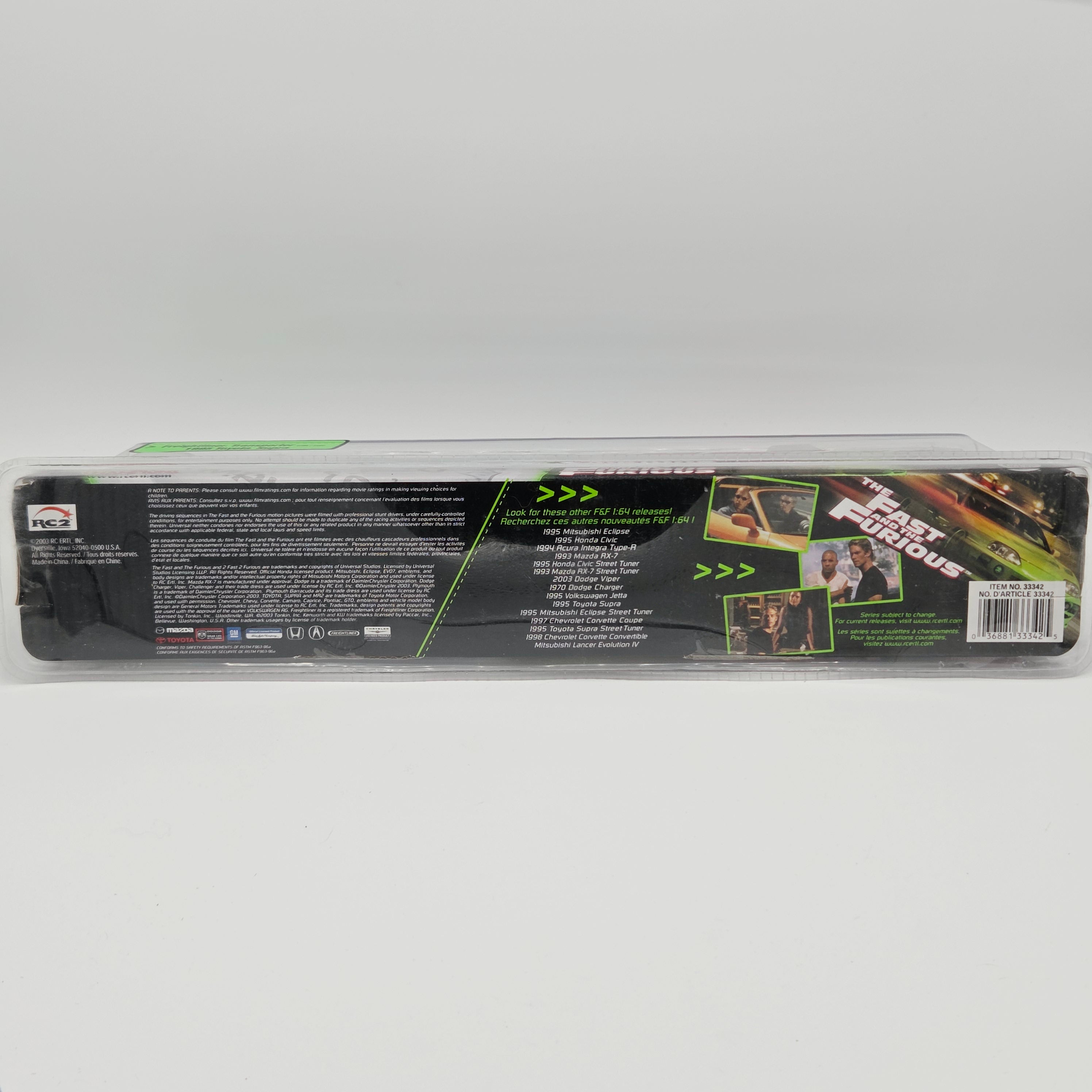 Racing Champions '95 Toyota Supra / Freightliner Semi Truck - Fast & the Furious (2003 ERTL)