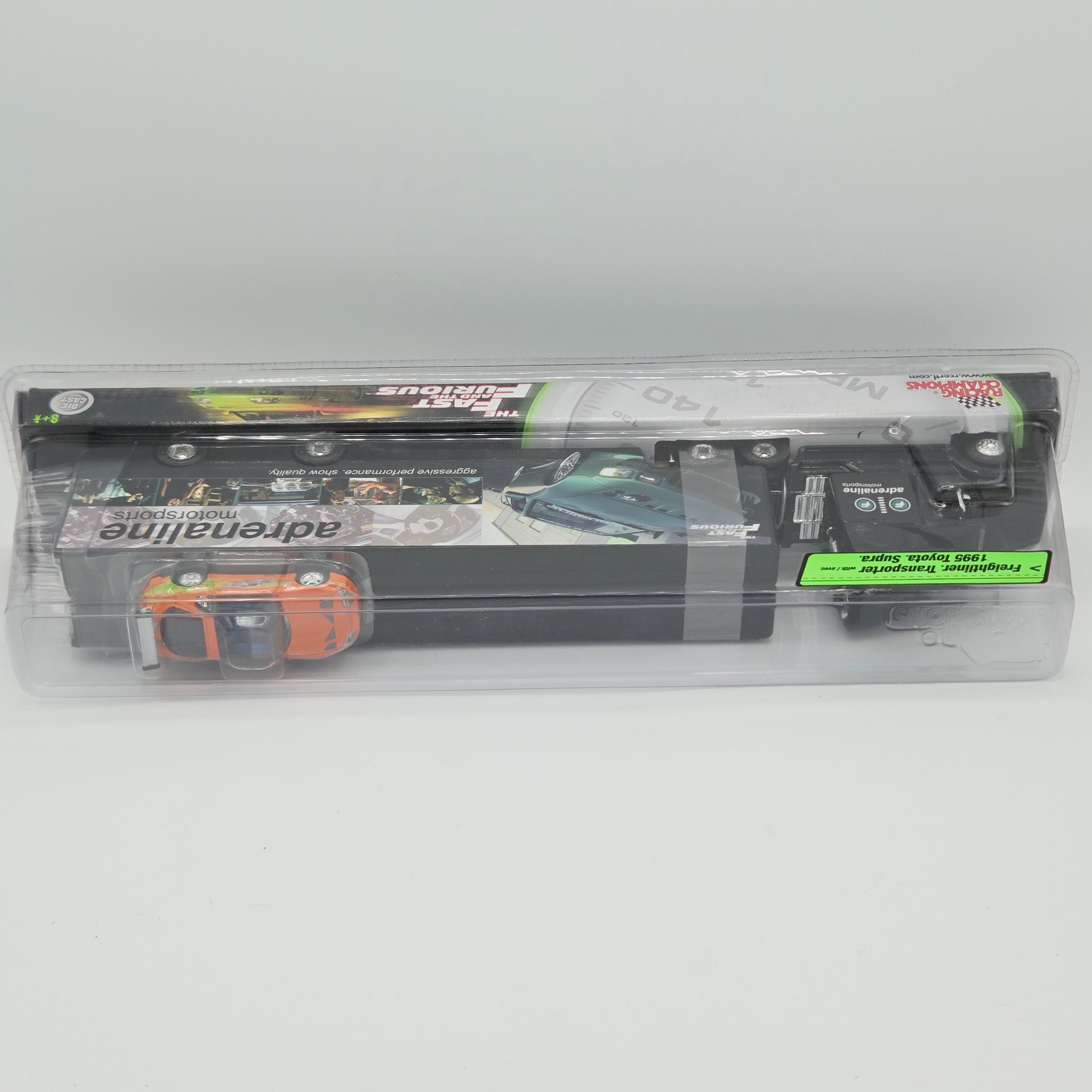Racing Champions '95 Toyota Supra / Freightliner Semi Truck - Fast & the Furious (2003 ERTL)