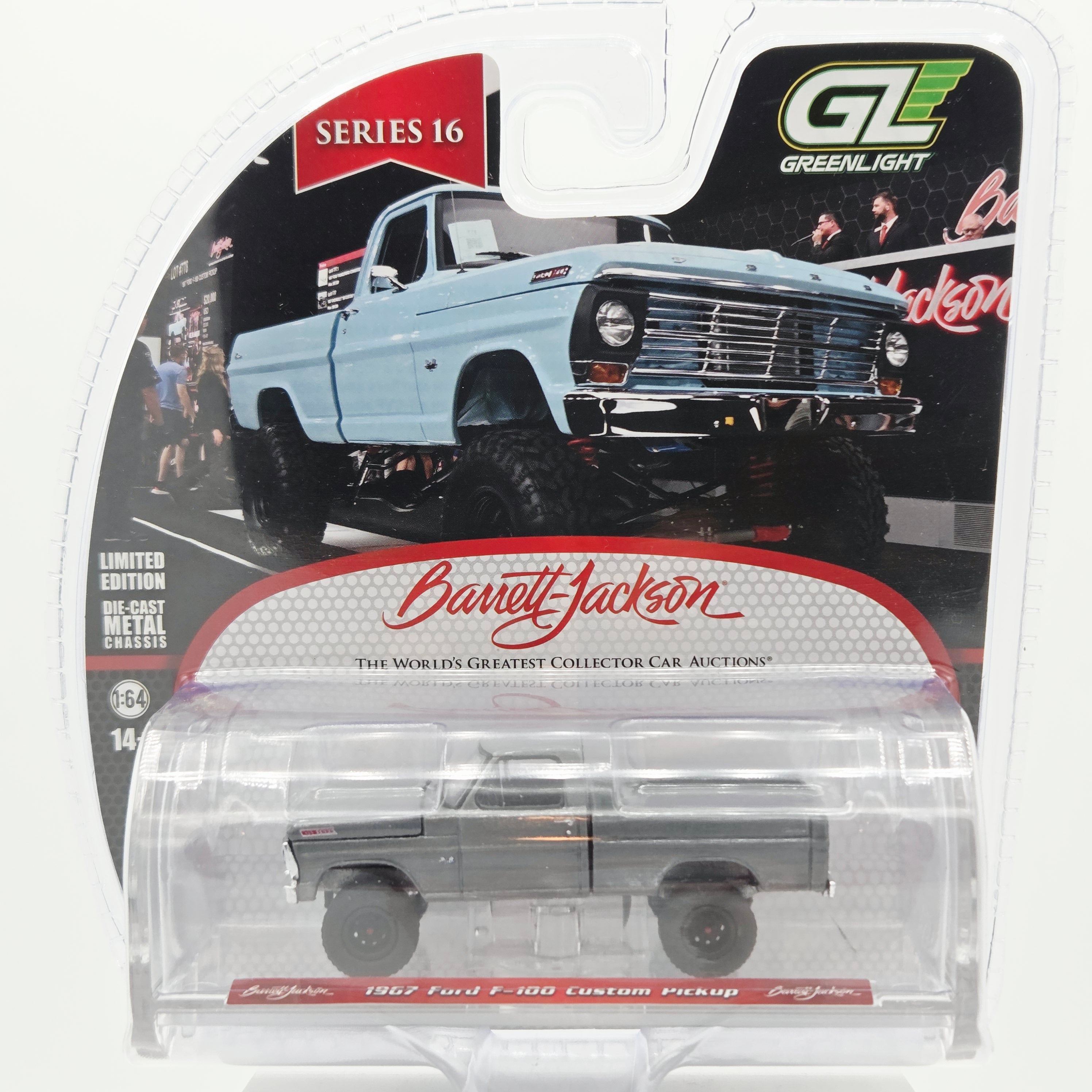 GreenLight - CHASE, RAW - '67 Ford F-100 Custom Pick-up - 1:64 (2025 Barrett Jackson Series 16)