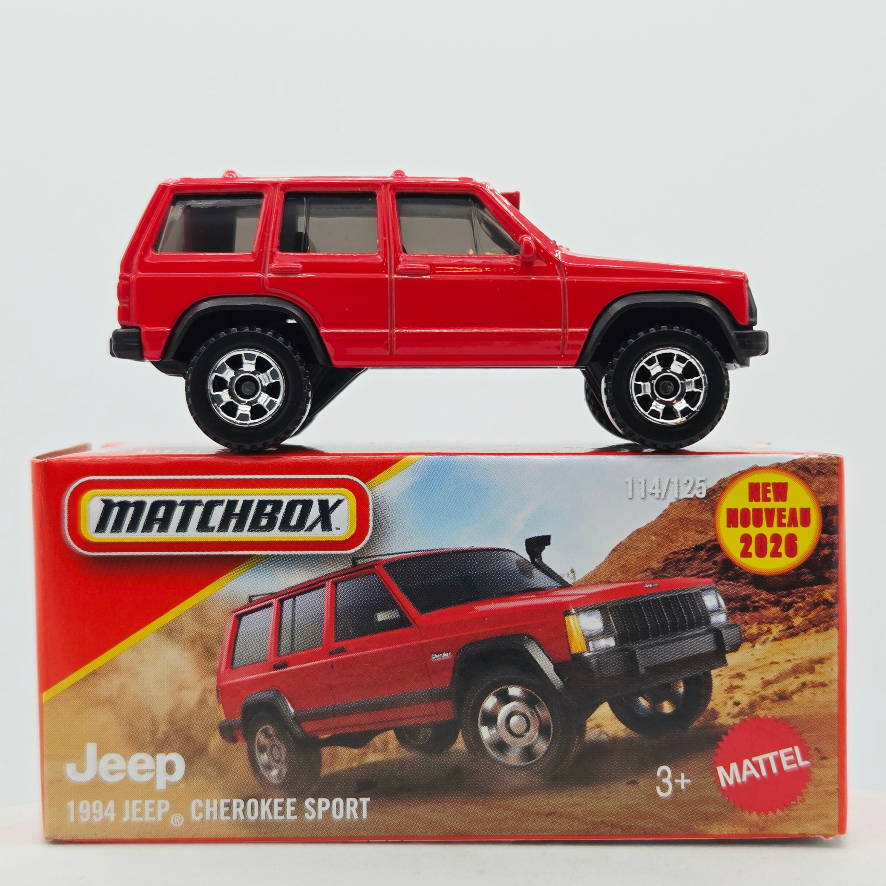 Matchbox '94 Jeep Cherokee Sport (2026 Mix 11 M Basic - Power Grabs)