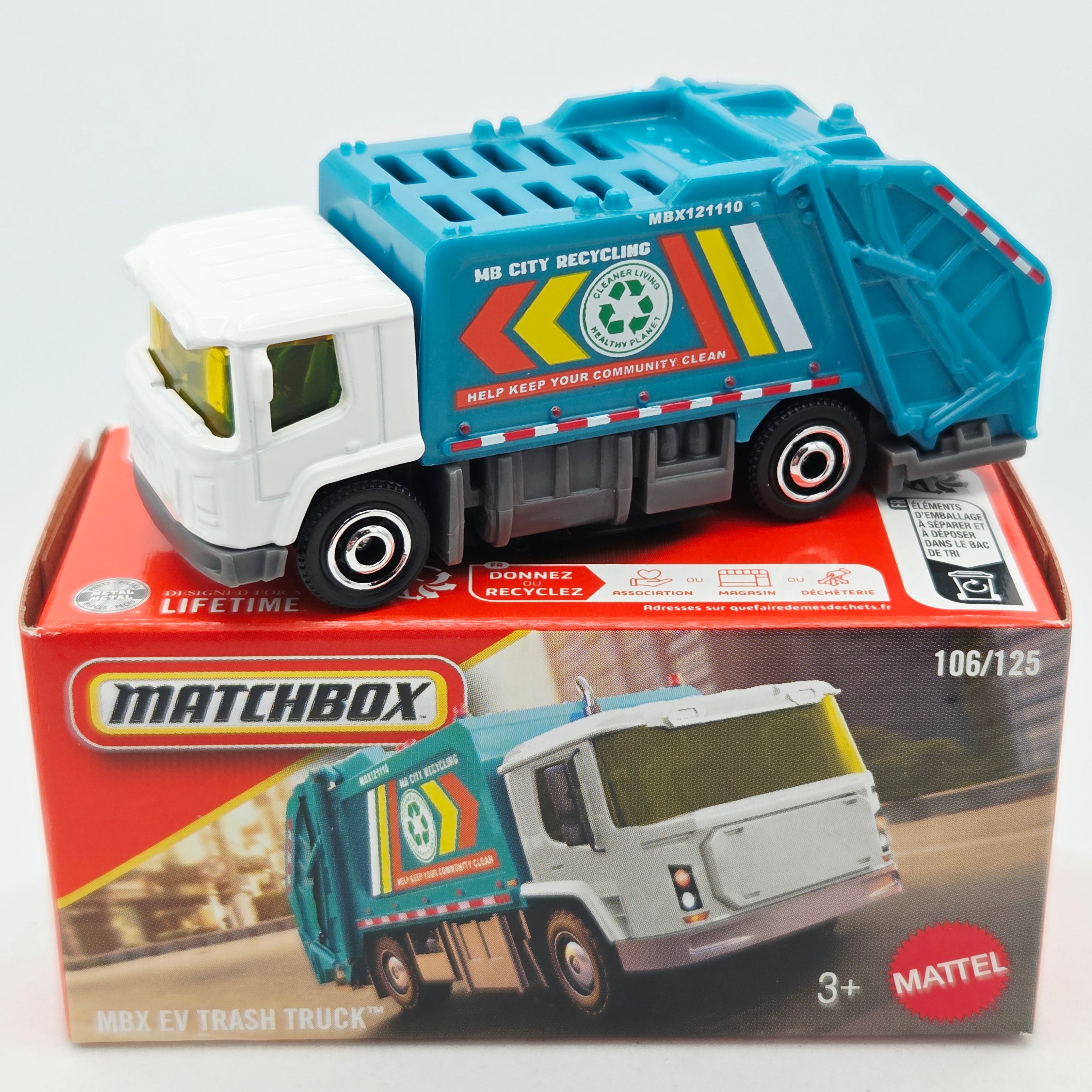 Matchbox MBX EV Trash Truck (2026 Mix 11 M Basic - Power Grabs)