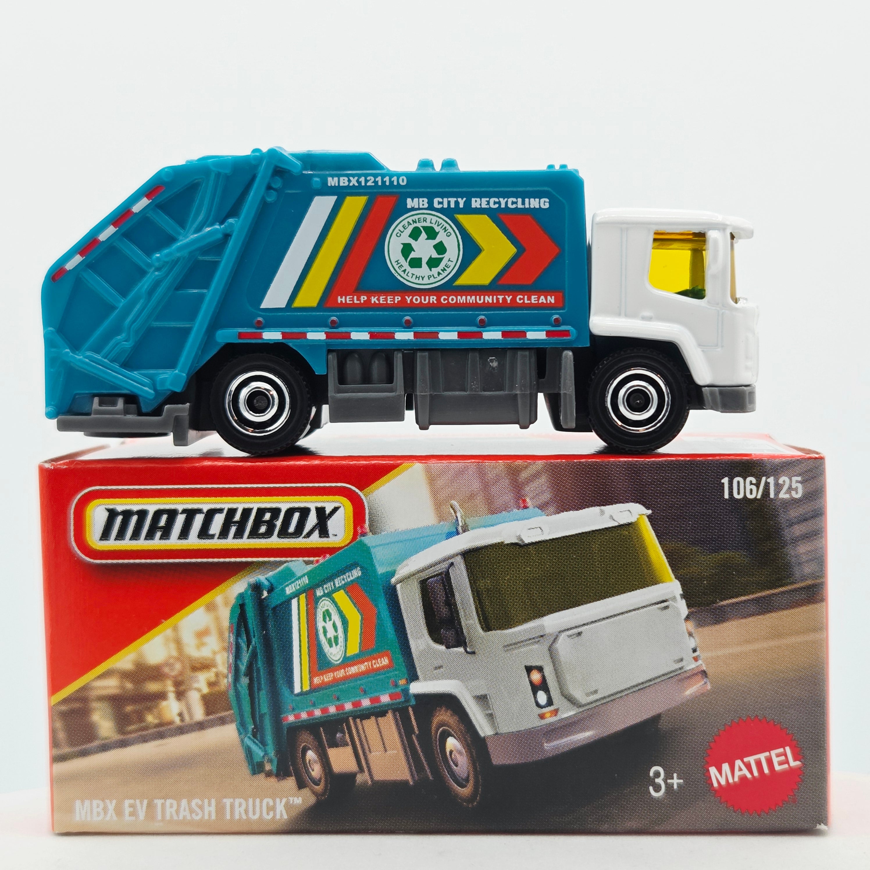 Matchbox MBX EV Trash Truck (2026 Mix 11 M Basic - Power Grabs)