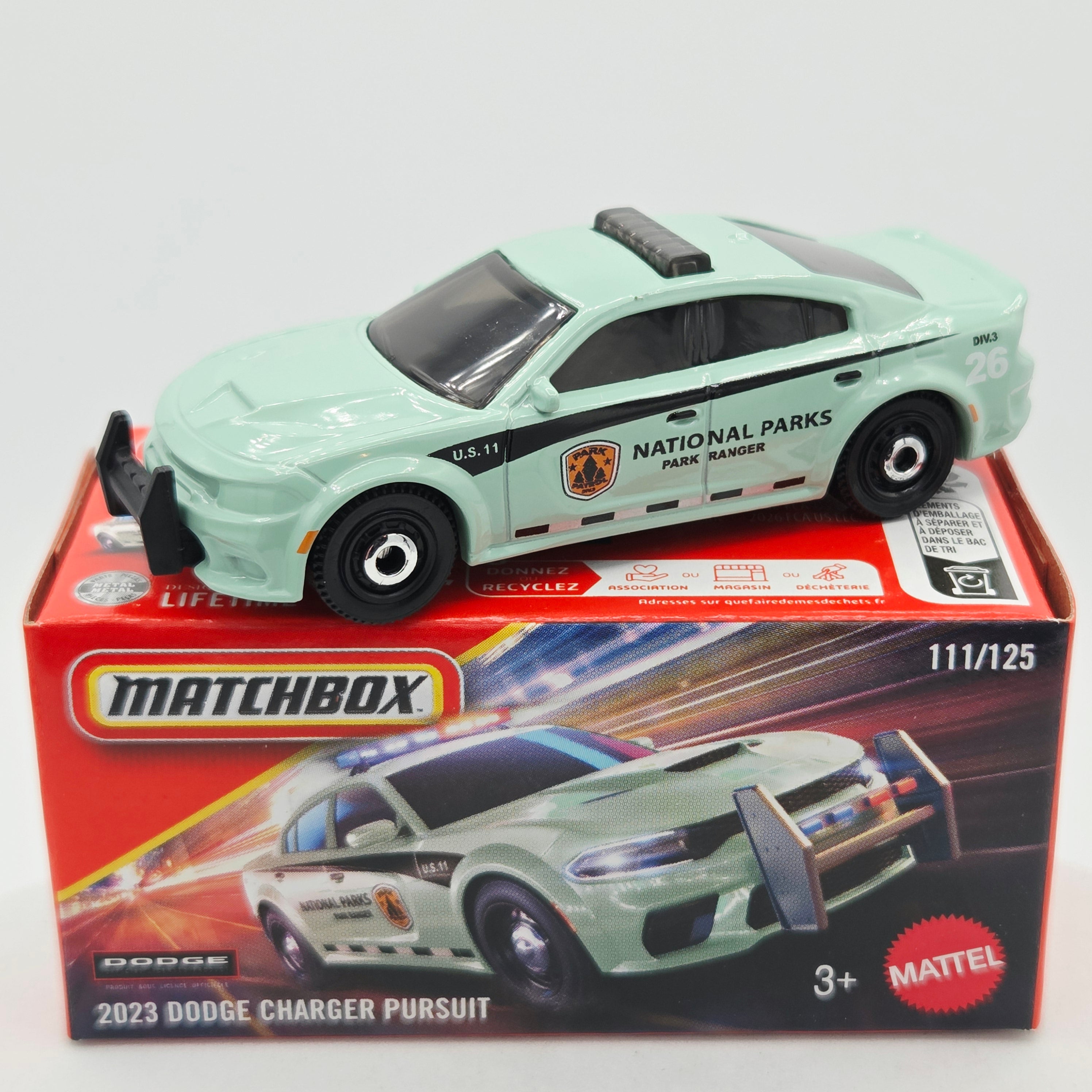 Matchbox '23 Dodge Charger Pursuit "National Parks" (2026 Mix 11 M Basic - Power Grabs)