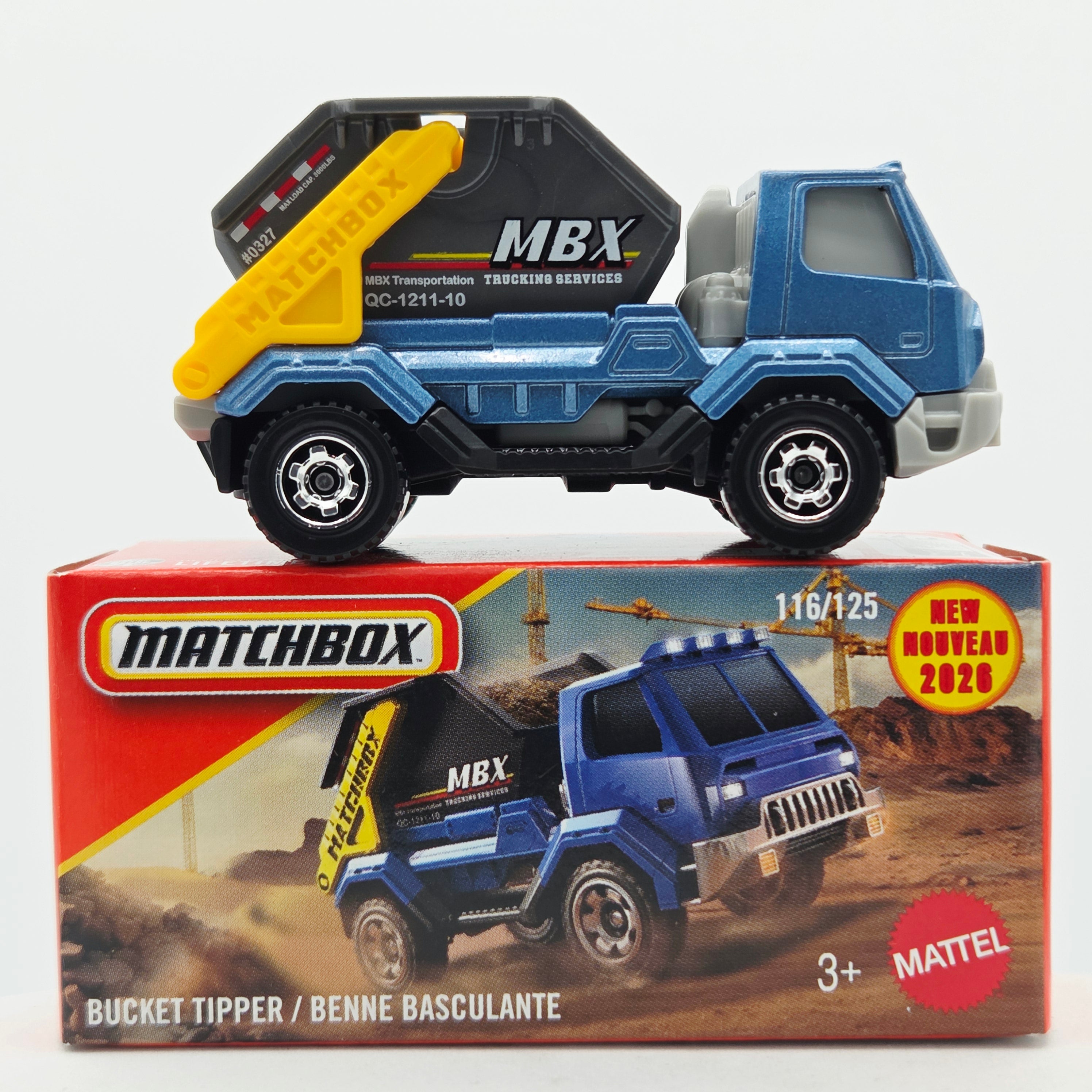 Matchbox Bucket Tipper Truck (2026 Mix 11 M Basic - Power Grabs)