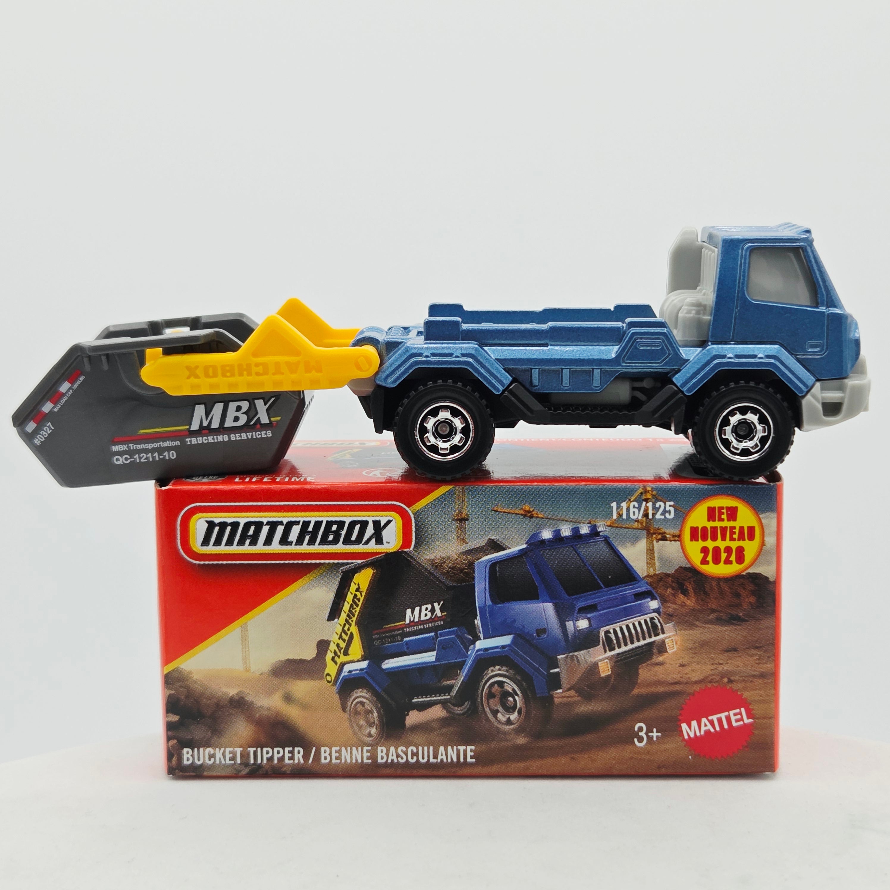 Matchbox Bucket Tipper Truck (2026 Mix 11 M Basic - Power Grabs)