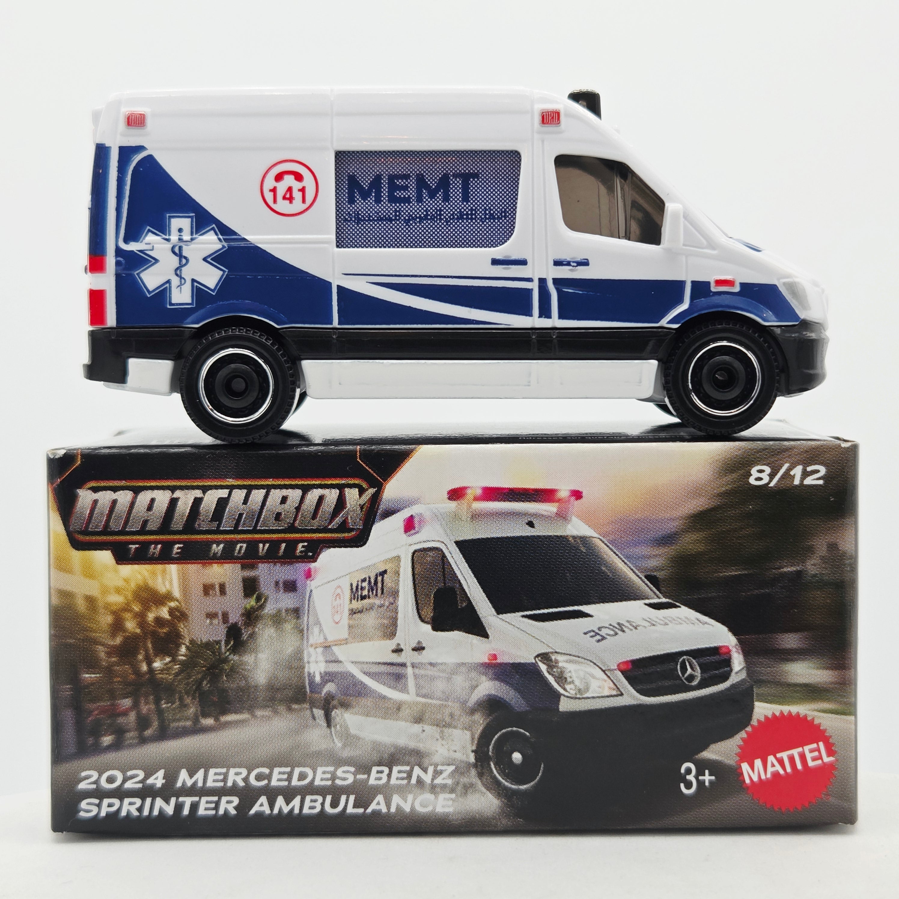 Matchbox '24 Mercedes-Benz Sprinter Ambulance - Matchbox the Movie (2026 Mix 11 M Basic - Power Grabs)