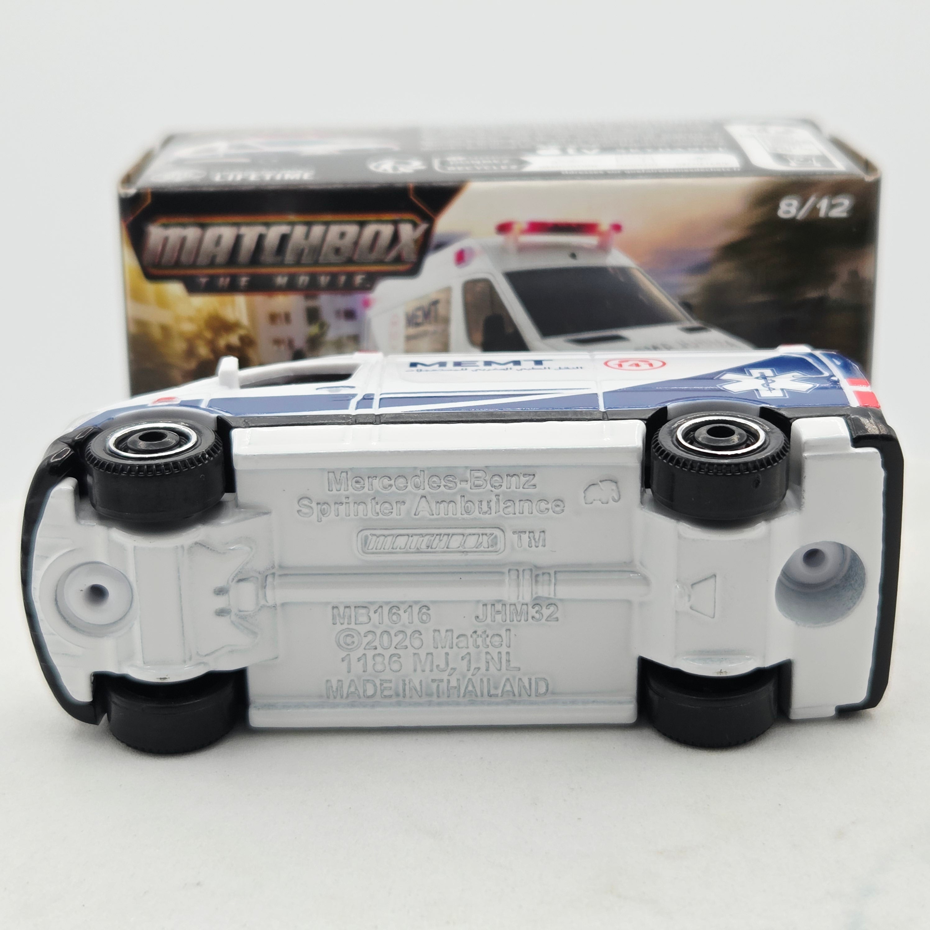 Matchbox '24 Mercedes-Benz Sprinter Ambulance - Matchbox the Movie (2026 Mix 11 M Basic - Power Grabs)