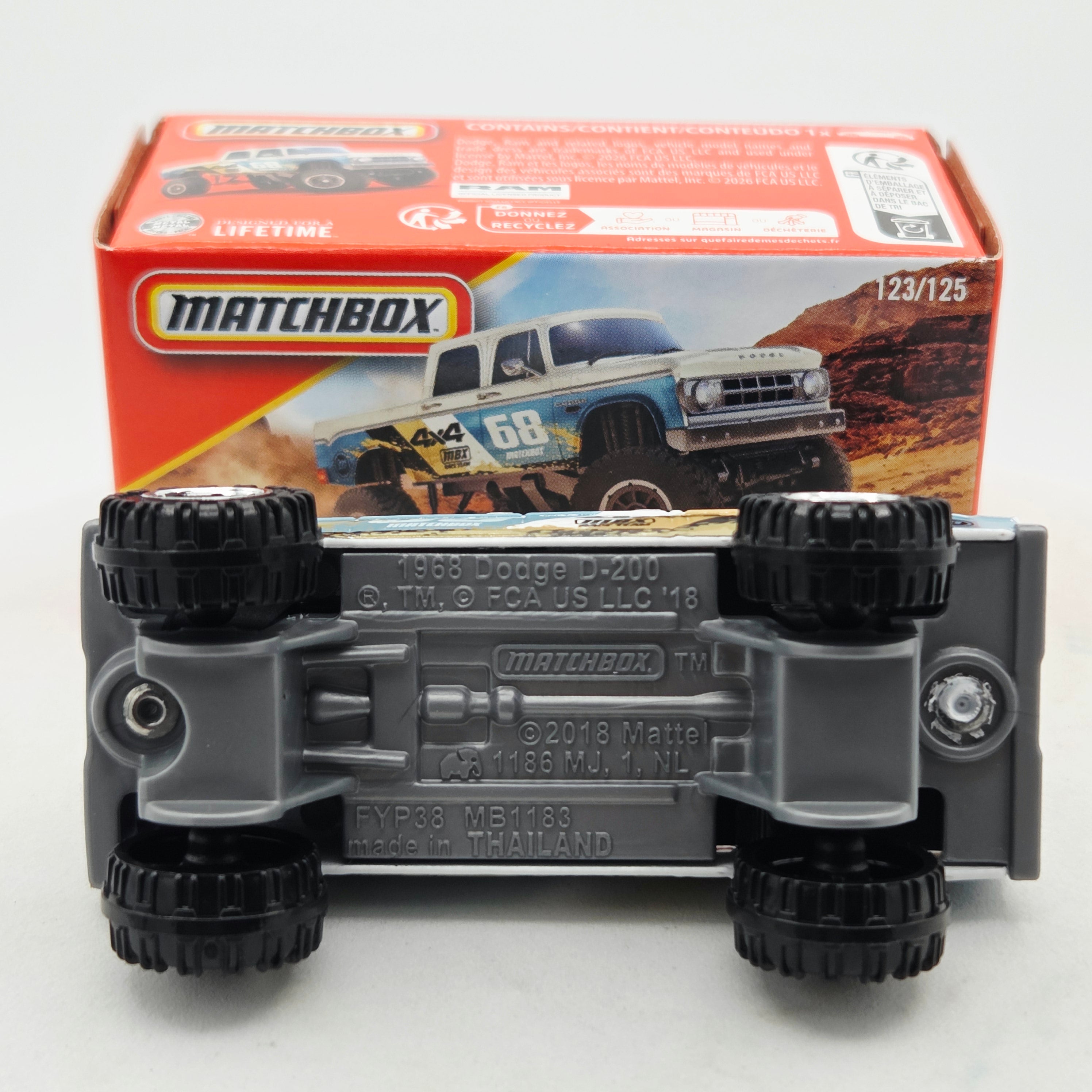 Matchbox '68 Dodge D200 Pickup (2026 Mix 11 M Basic - Power Grabs)