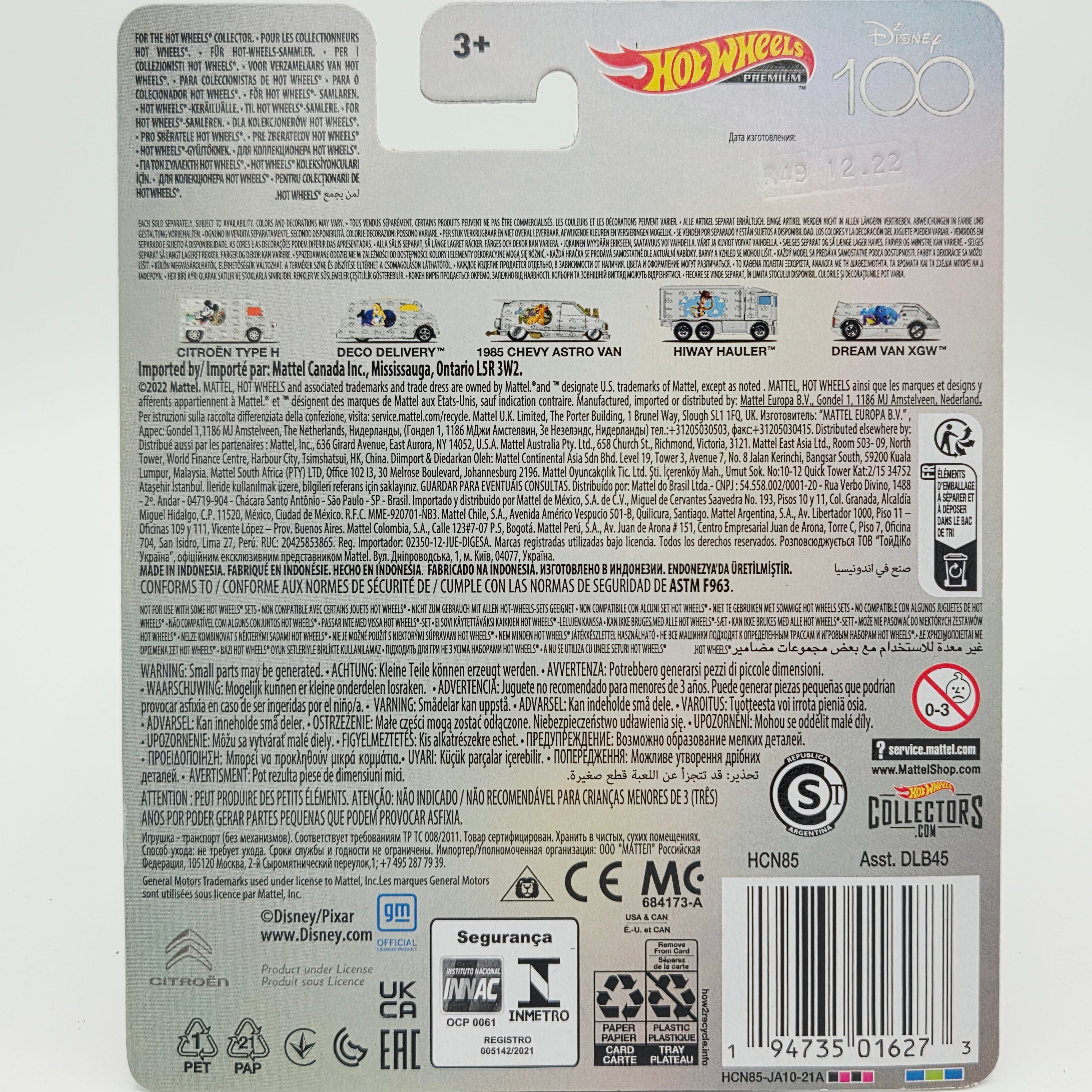 Hot Wheels Citroen Type H Van - Mickey Mouse (2023 Car Culture - Disney 100 Years)