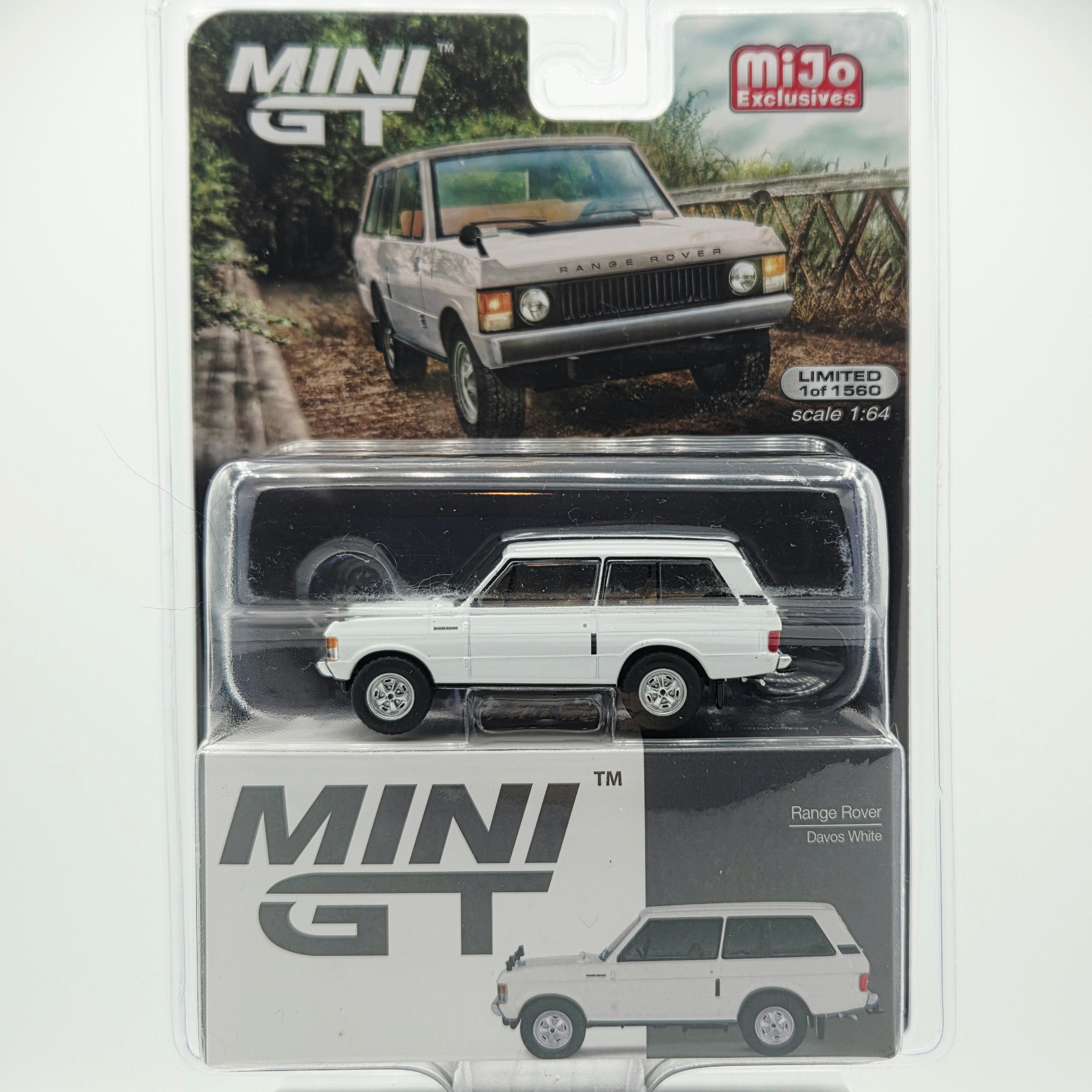 Mini GT Range Rover - 1:64, Davos White (2024 MIJO Exclusives - Limited Edition 1 of 1560)