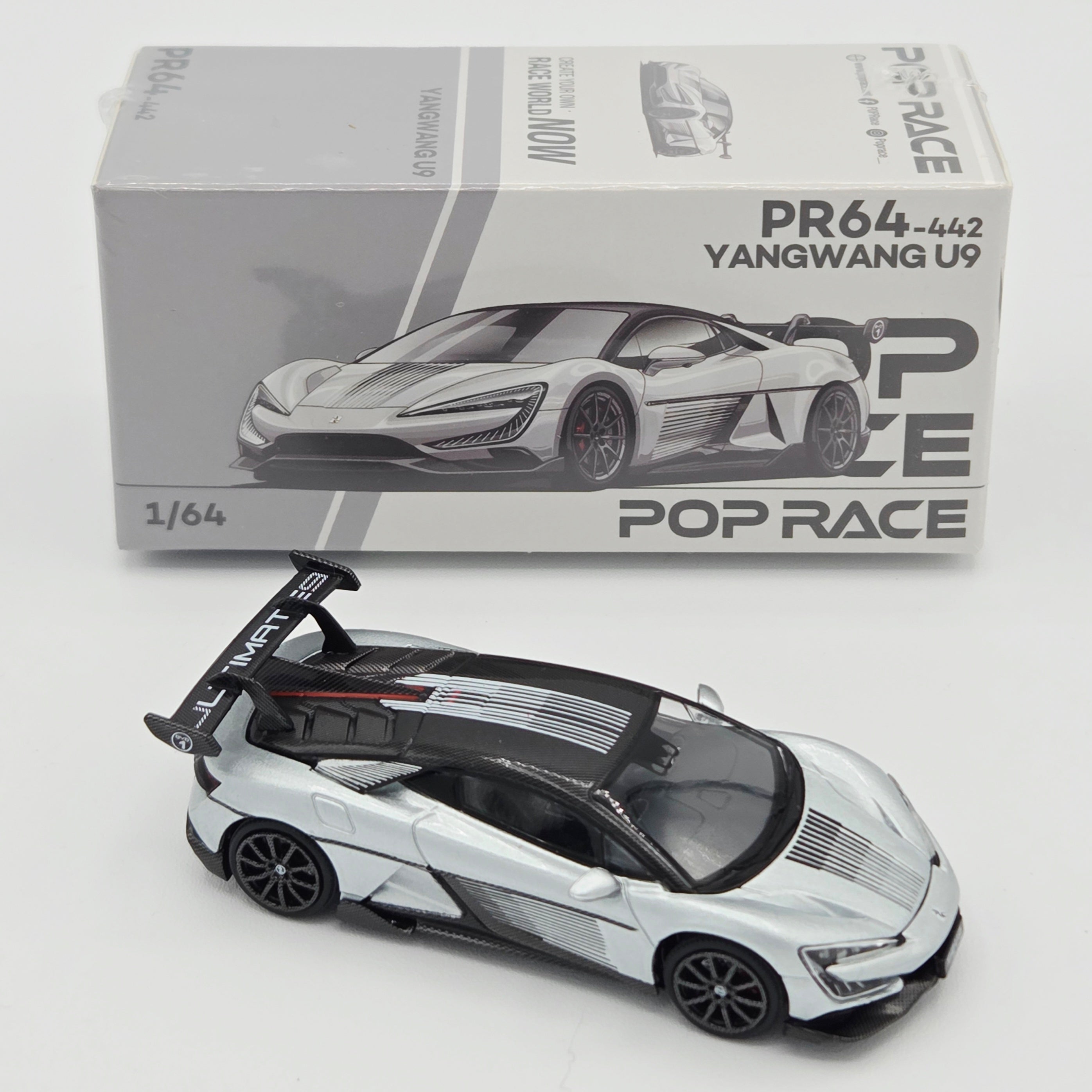 Pop Race Yangwang U9 - 1:64, Silver #442 (2026 Limited Edition)