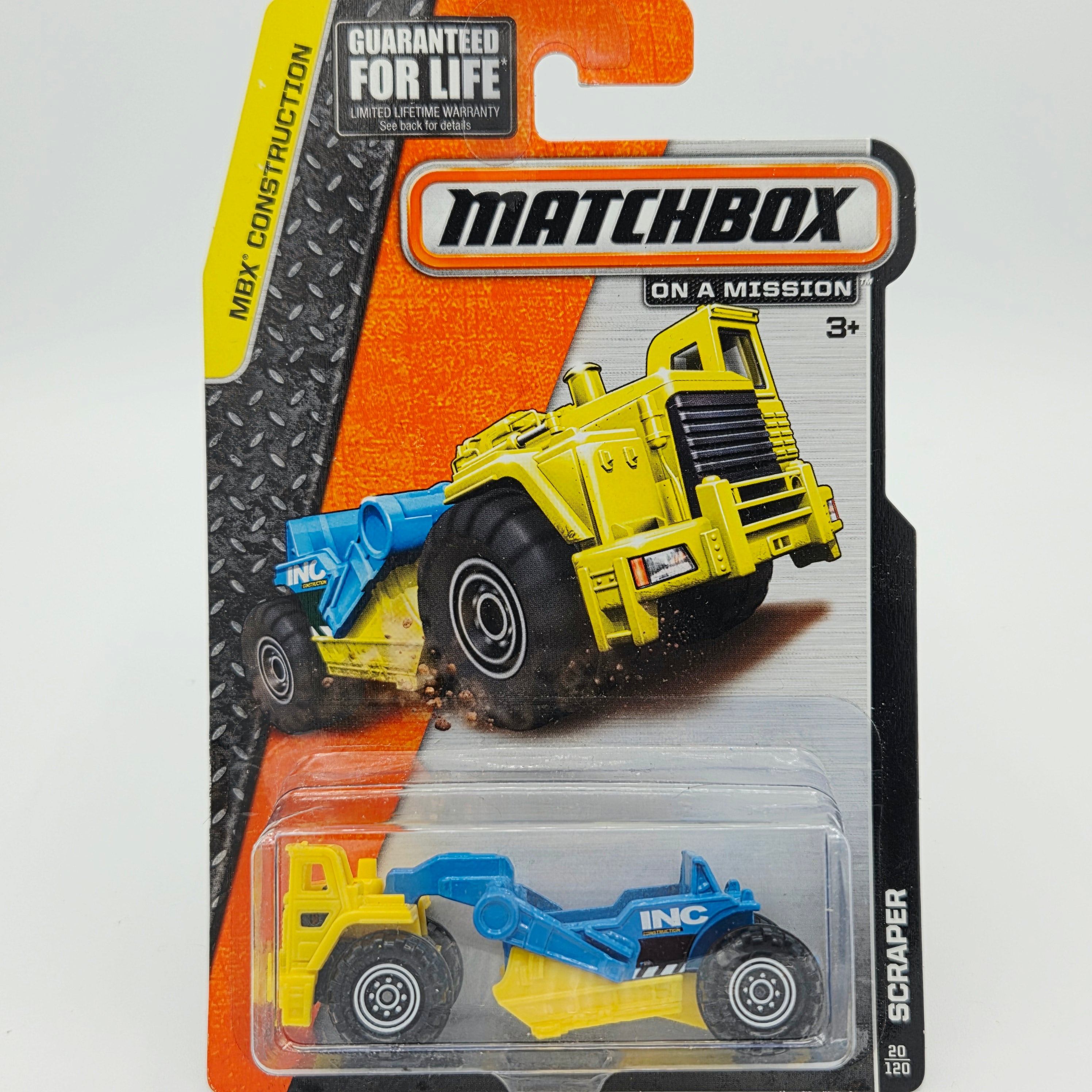 Matchbox Scraper S.C.R.P.X. "INC Construction" (2014 MBX Basic - Construction)