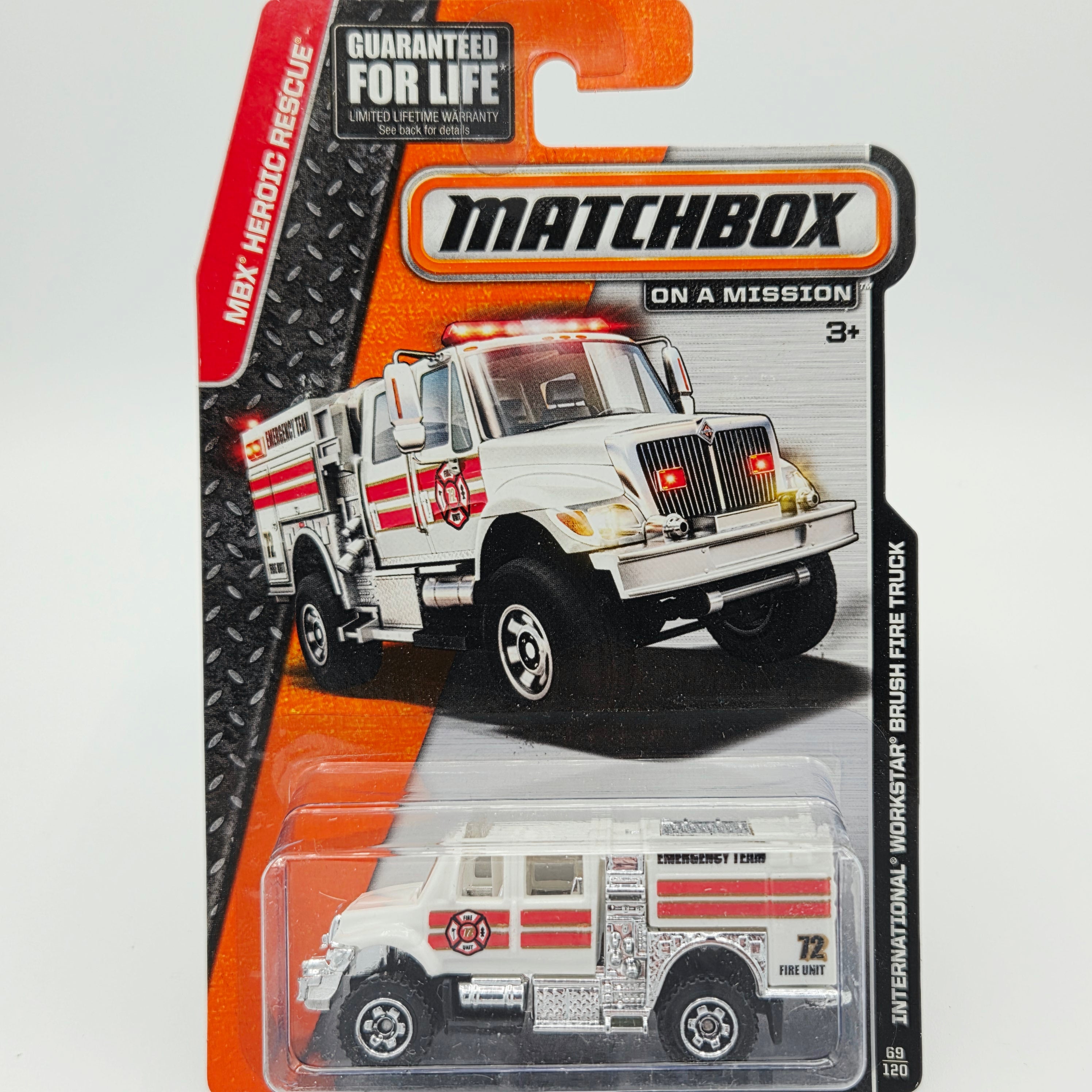 Matchbox International Workstar Brush Fire Truck (2015 MBX Basic - Heroic Rescue)