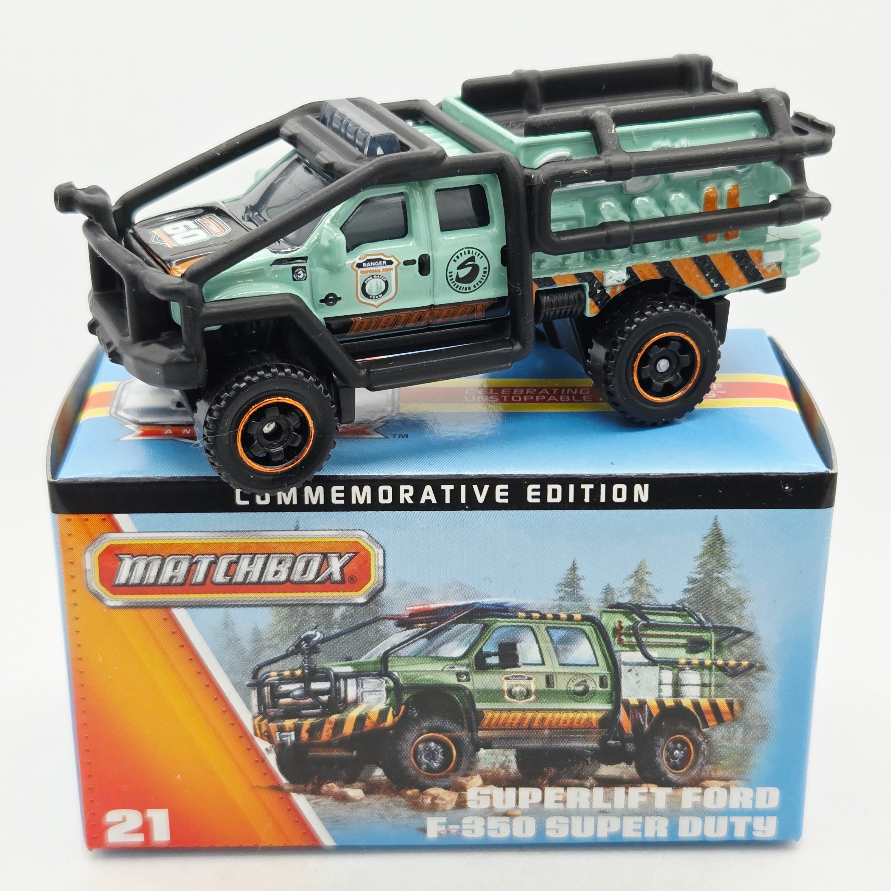 Matchbox Superlift Ford F-350 Super Duty Fire Truck "National Parks" (2018 60th Anniversary Edition)