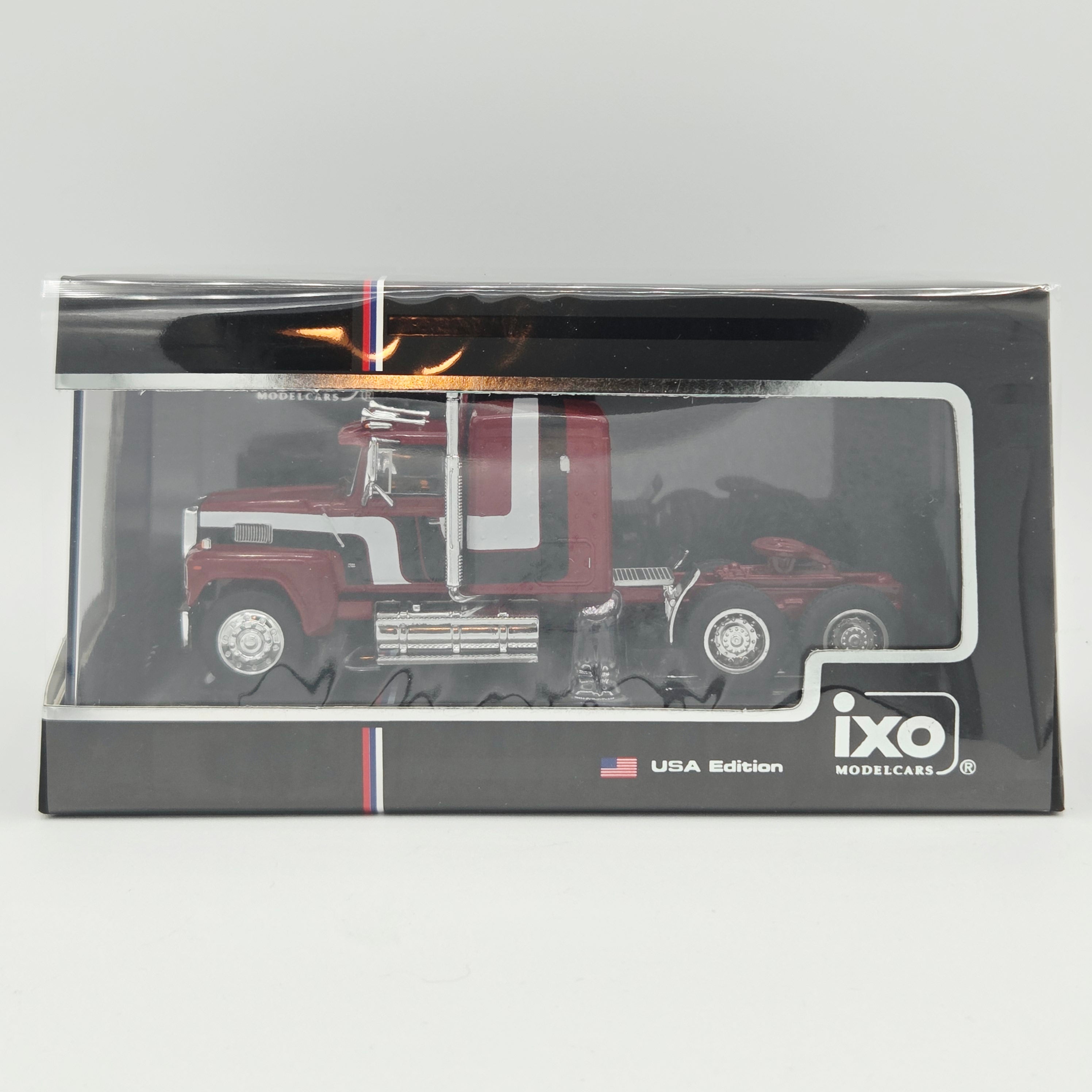iXO Model Cars '78 Ford LTL 9000 Semi Truck Cab - 1:64, Red / Black (2026)