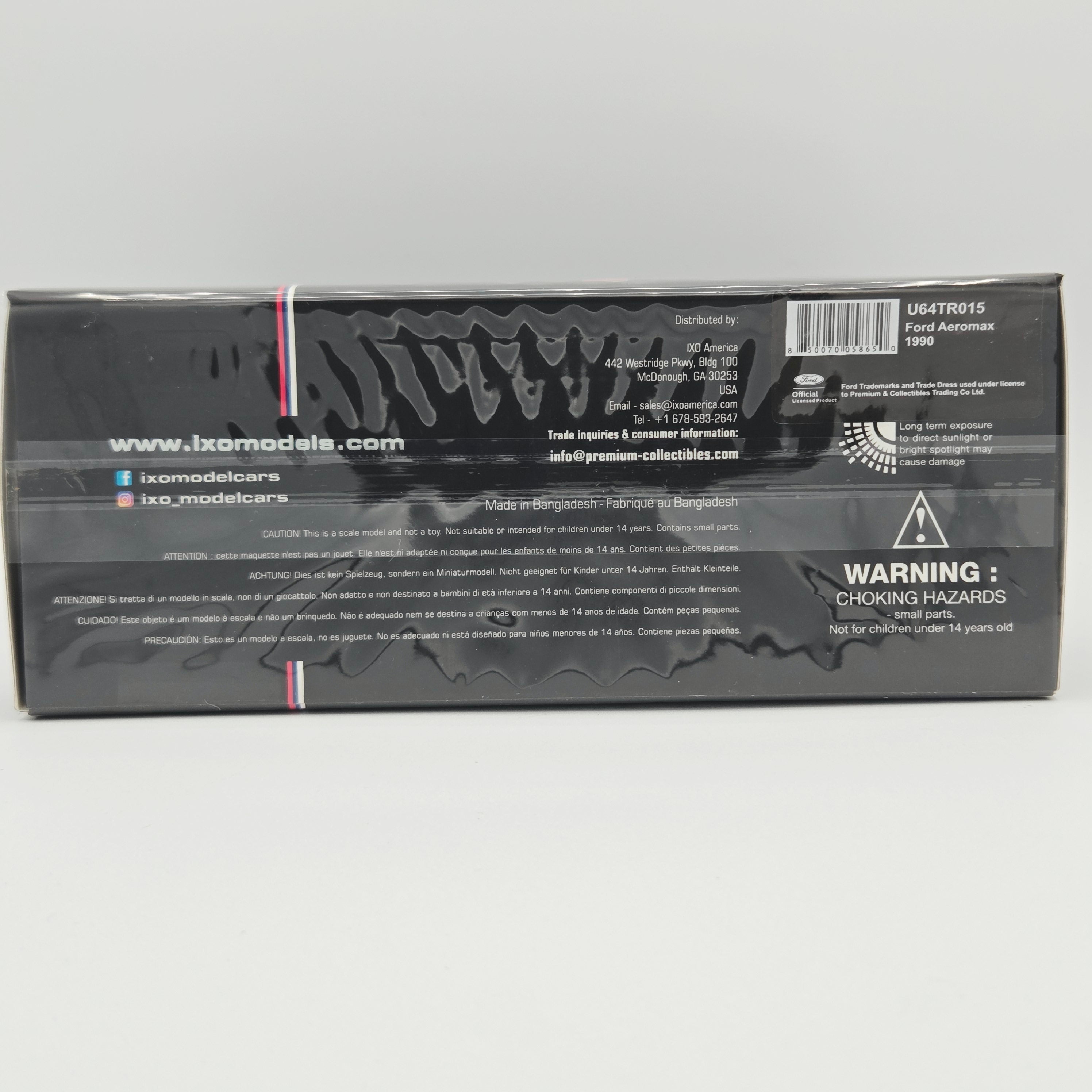 iXO Model Cars '90 Ford Aeromax Semi Truck Cab - 1:64, Red / Blue (2026)