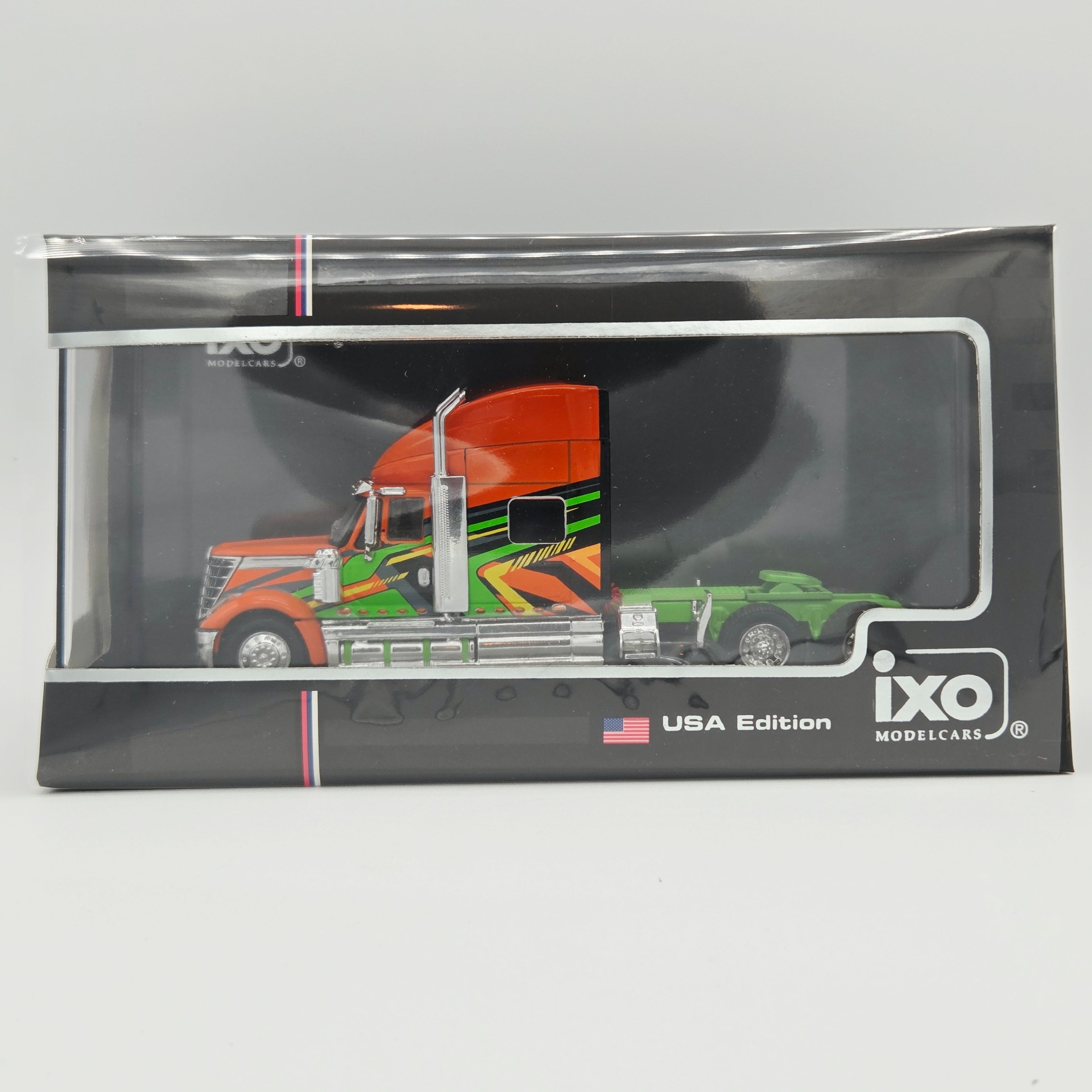 iXO Model Cars '10 International Lonestar Semi Truck Cab - 1:64, Orange / Green (2026)