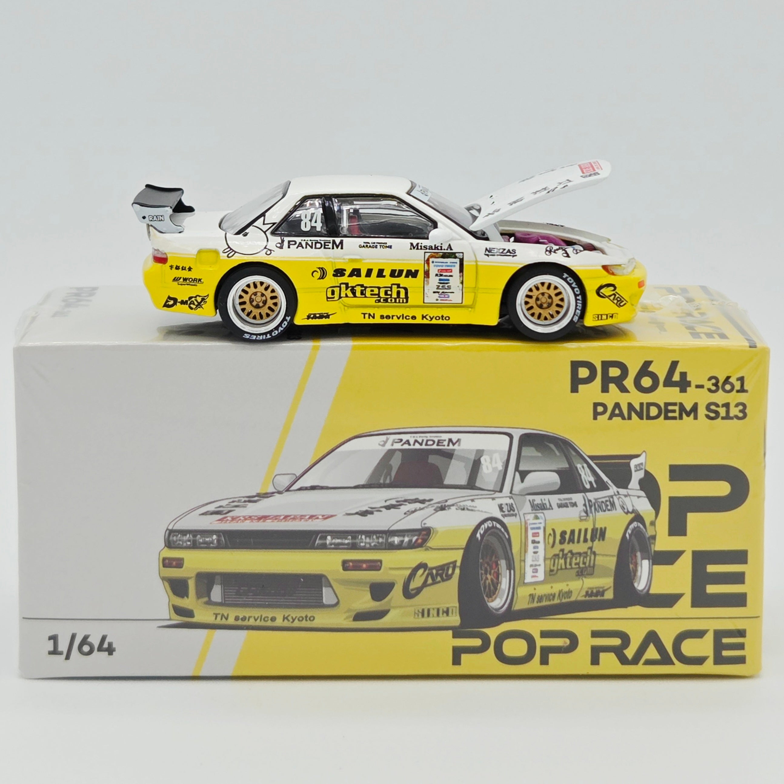 Pop Race Nissan Silvia S13 Pandem - 1:64 #361 (2026 Limited Edition)