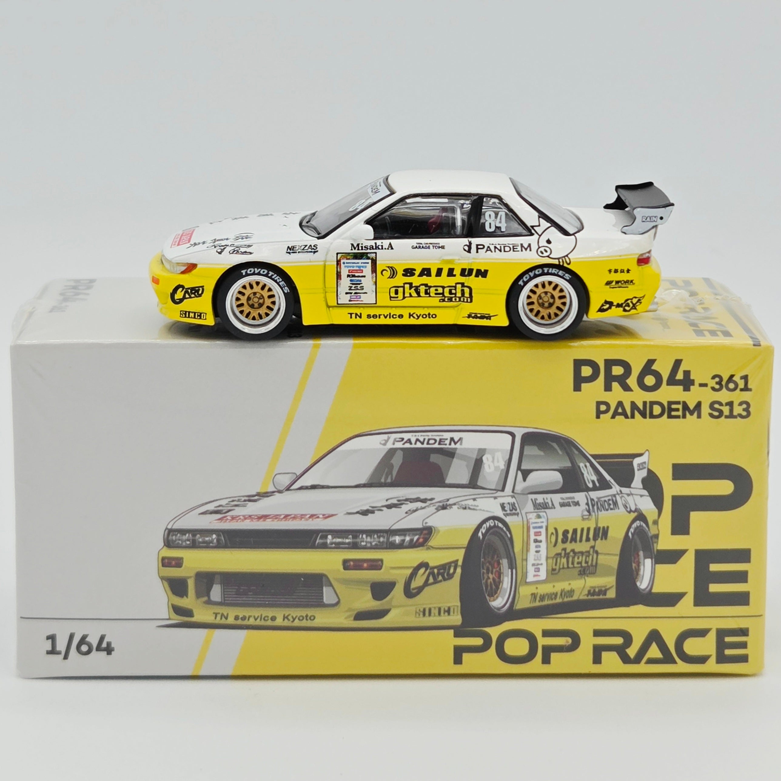 Pop Race Nissan Silvia S13 Pandem - 1:64 #361 (2026 Limited Edition)