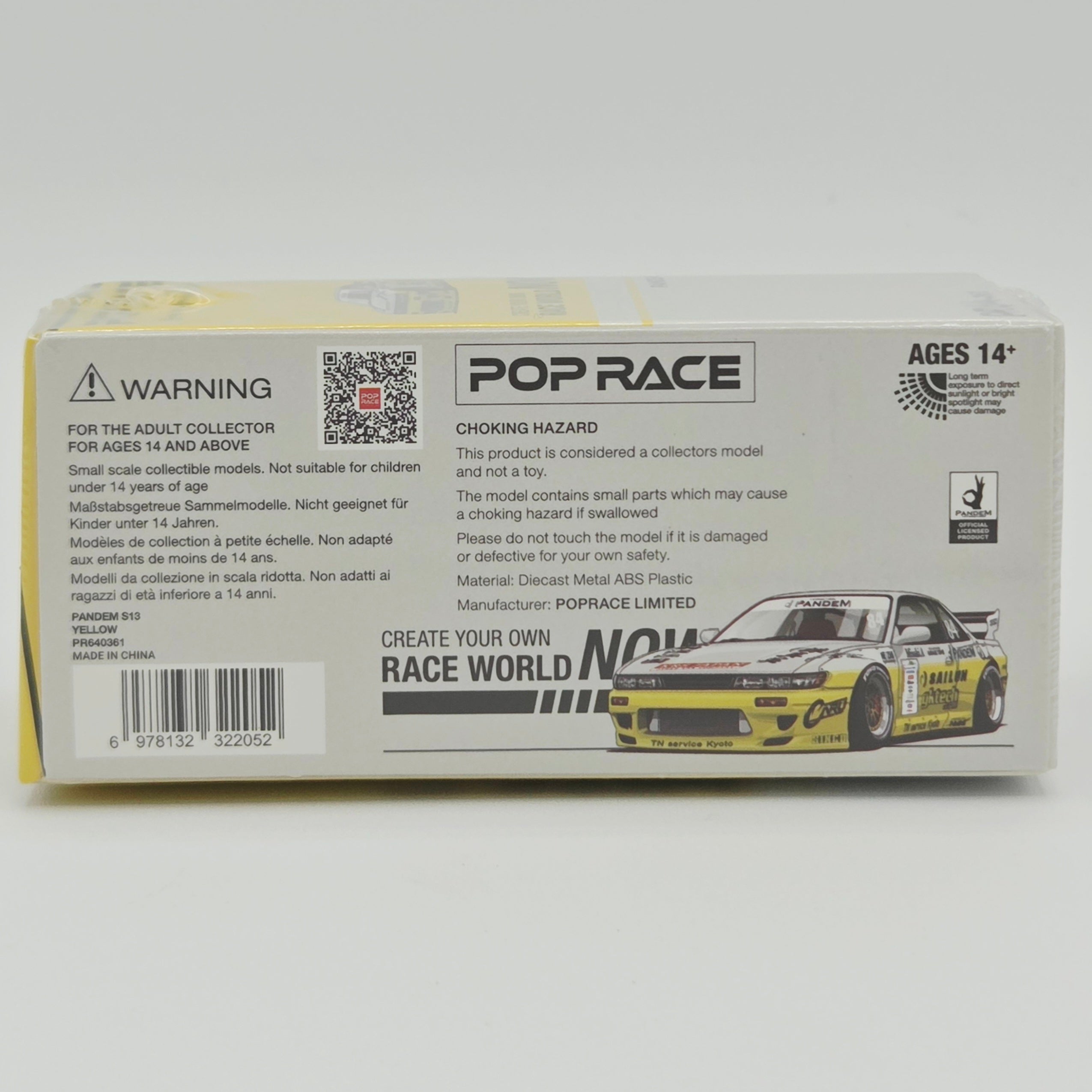 Pop Race Nissan Silvia S13 Pandem - 1:64 #361 (2026 Limited Edition)