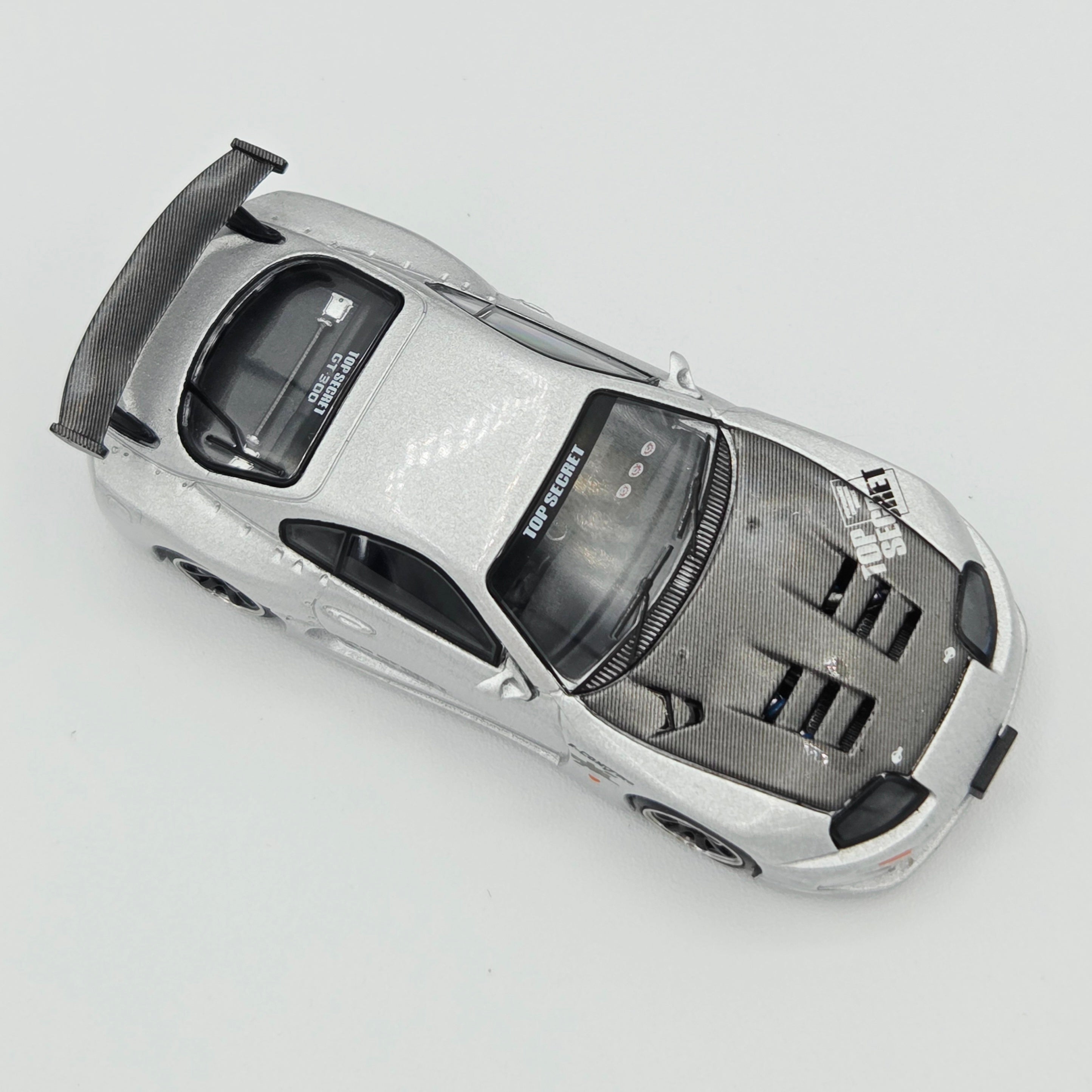 Pop Race Top Secret Toyota GT300 Supra - 1:64, Silver #324 (2026 Limited Edition)