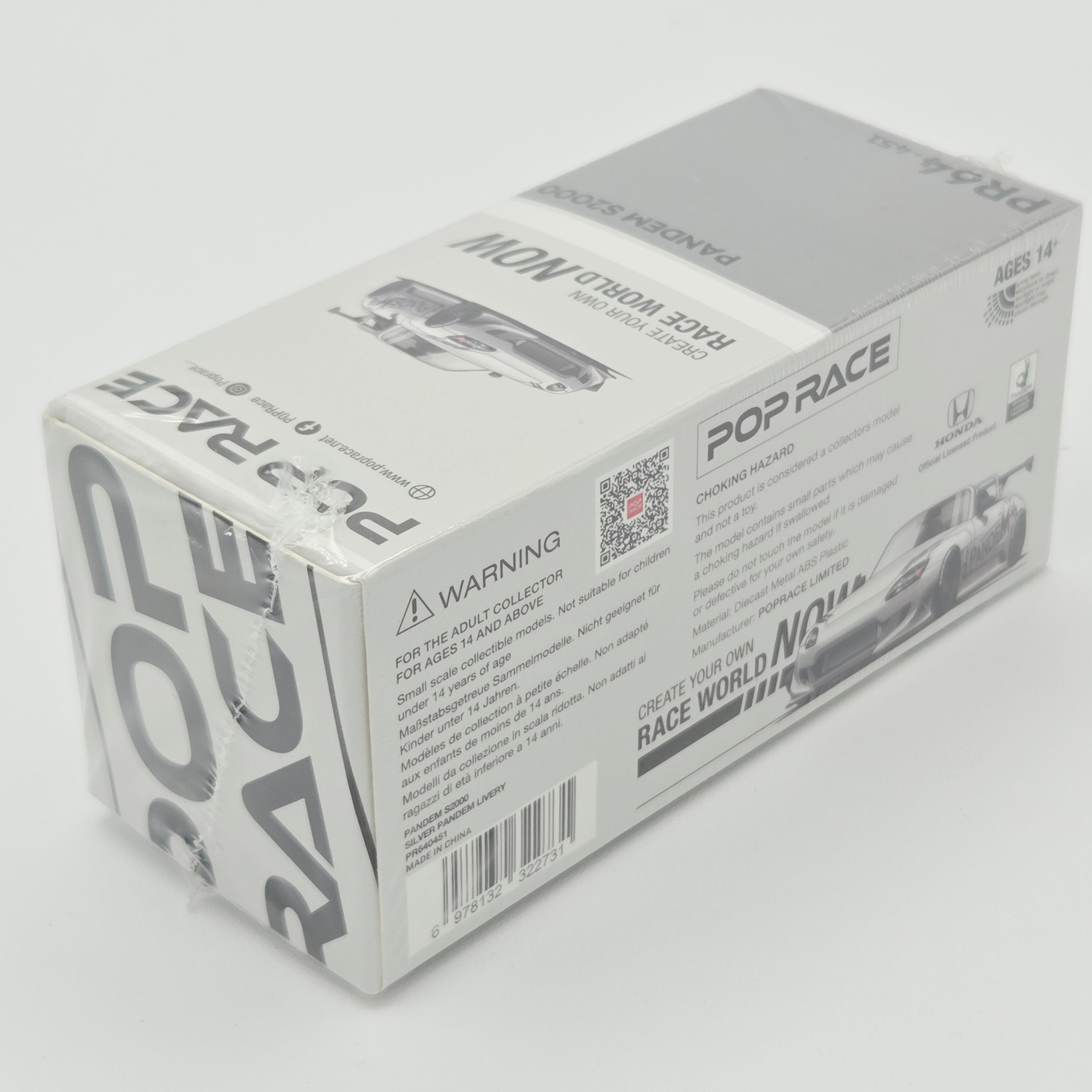 Pop Race Honda Pandem S2000 - 1:64, Silver #451 (2026 Limited Edition)