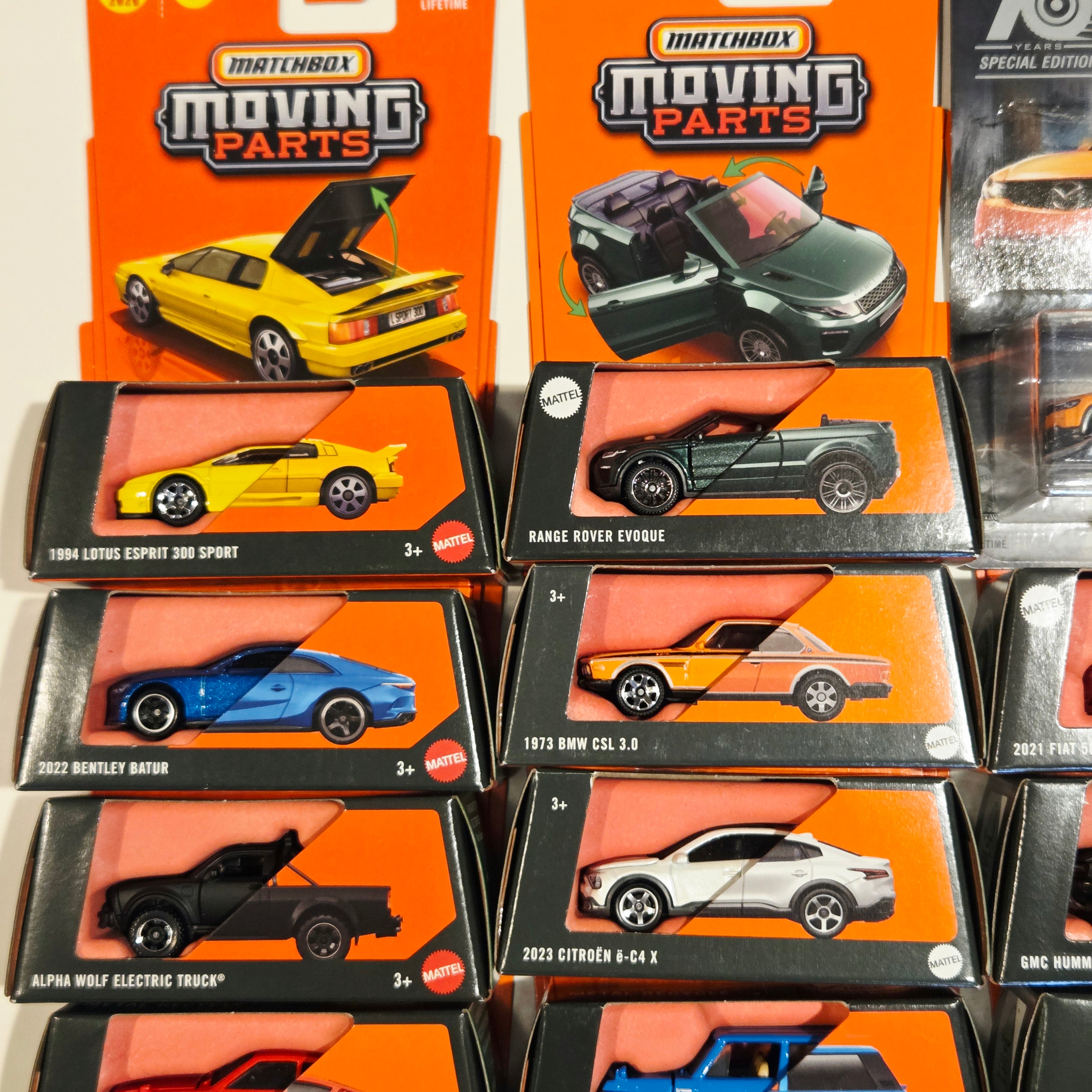 Matchbox Moving Parts Bulk Lot C ×24 - Porsche, Lamborghini, Bentley, Jeep, BMW, etc