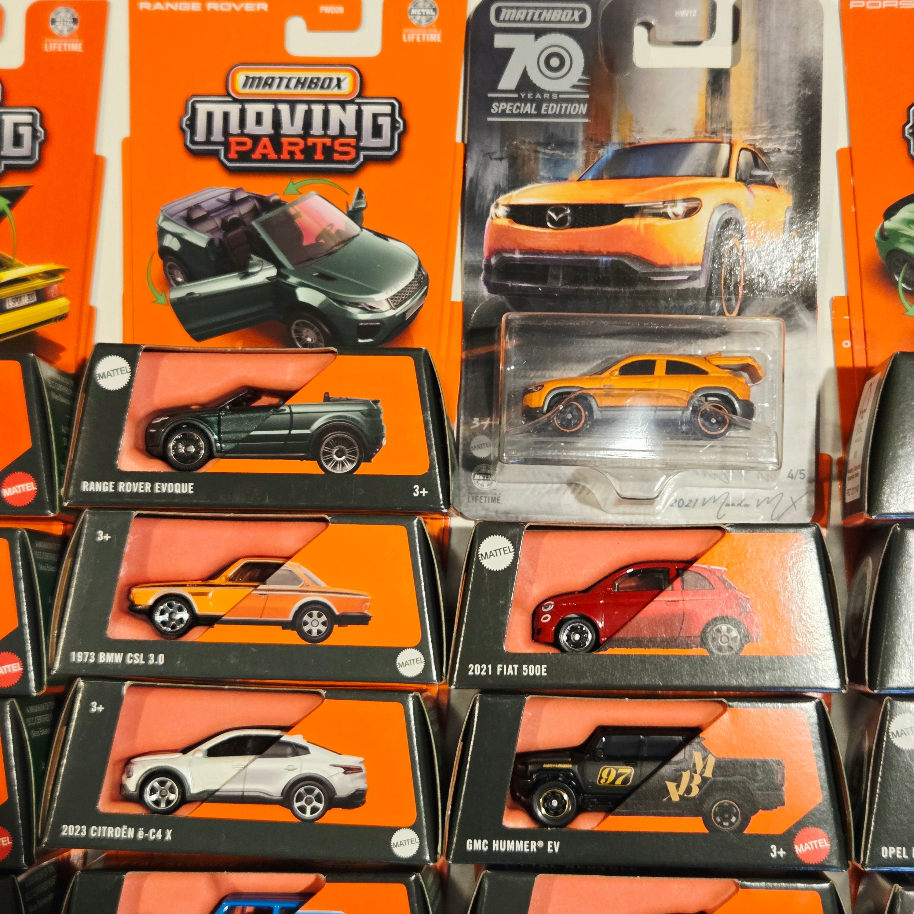Matchbox Moving Parts Bulk Lot C ×24 - Porsche, Lamborghini, Bentley, Jeep, BMW, etc