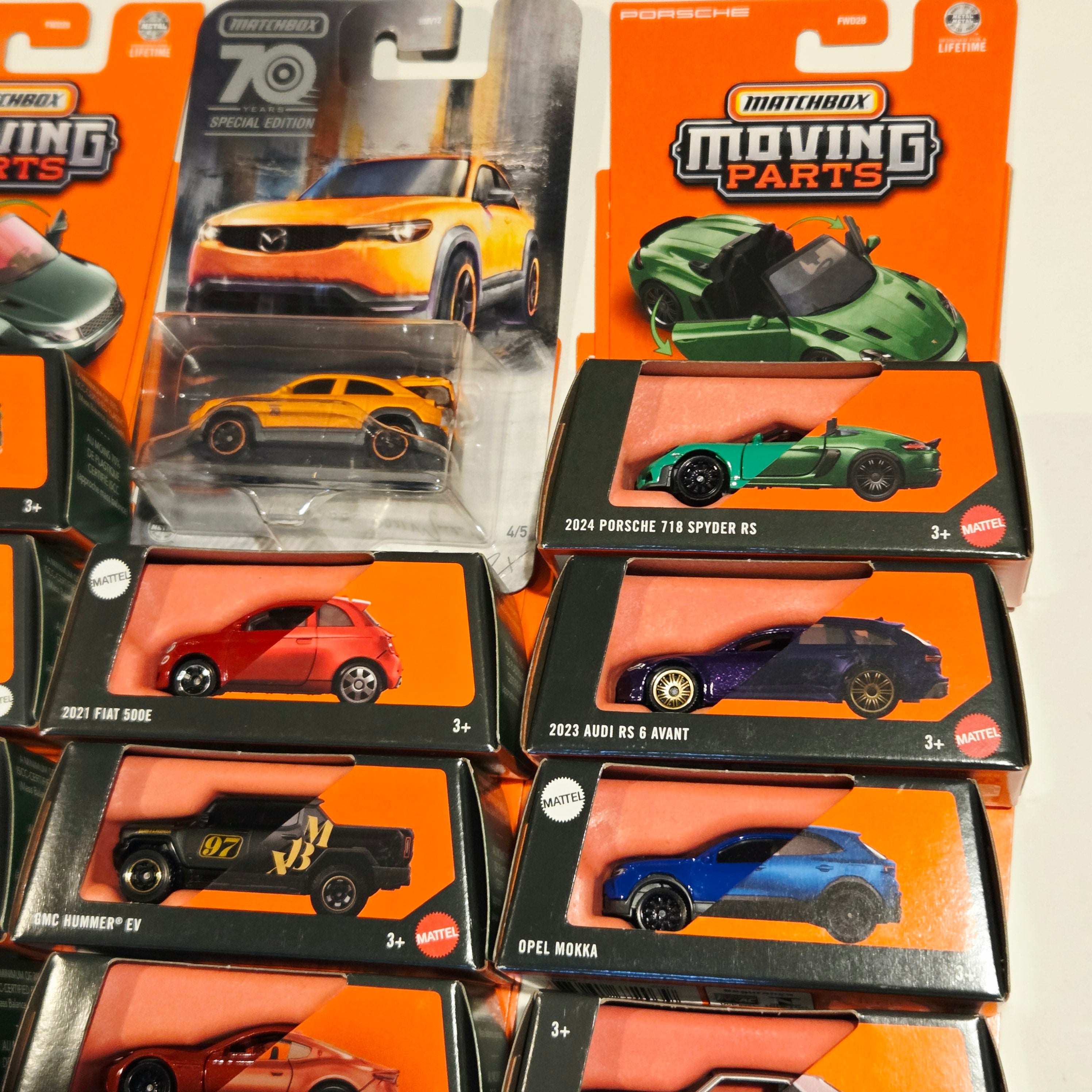 Matchbox Moving Parts Bulk Lot C ×24 - Porsche, Lamborghini, Bentley, Jeep, BMW, etc