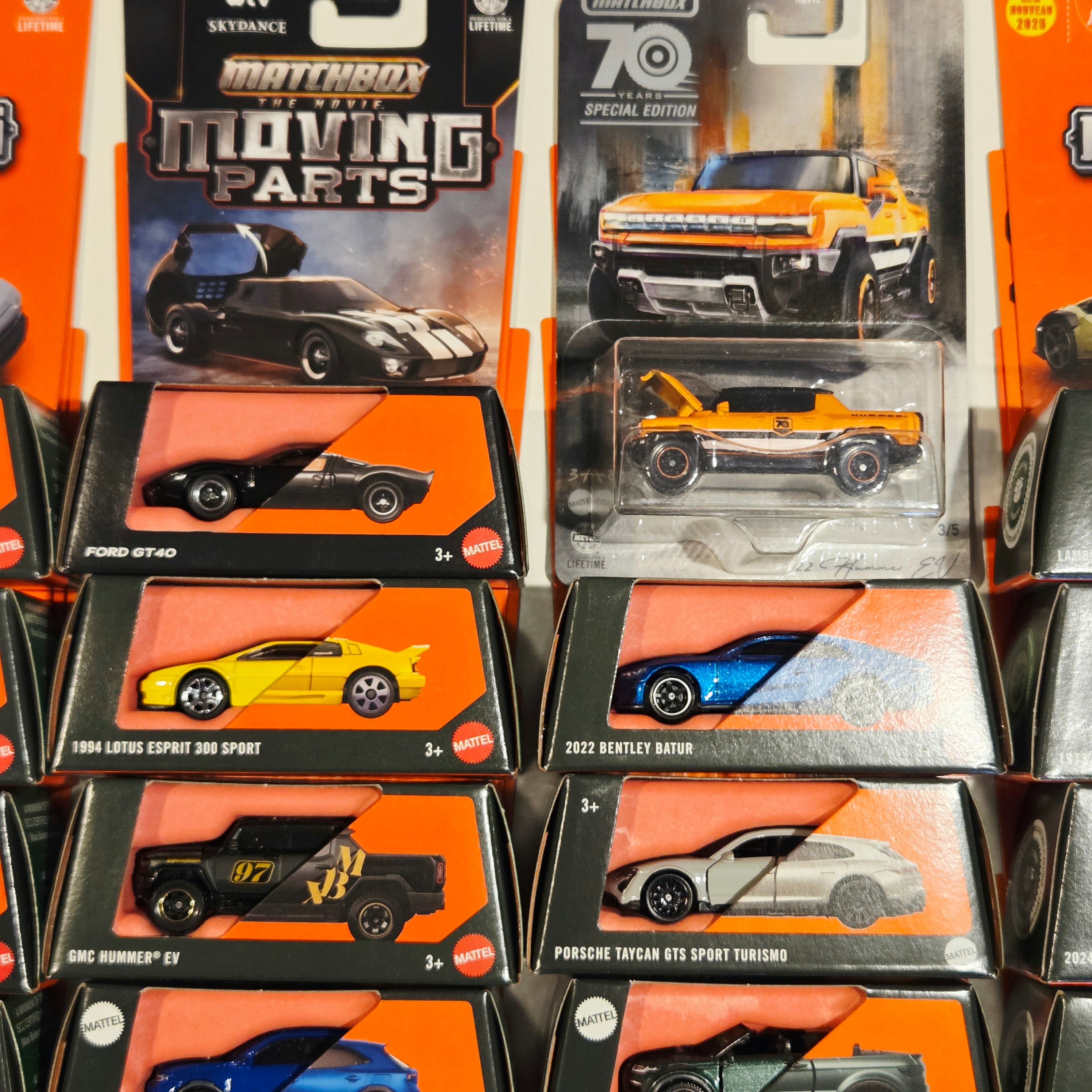 Matchbox Moving Parts Bulk Lot D ×24 - Porsche, Lamborghini, Toyota, Ford GT, etc
