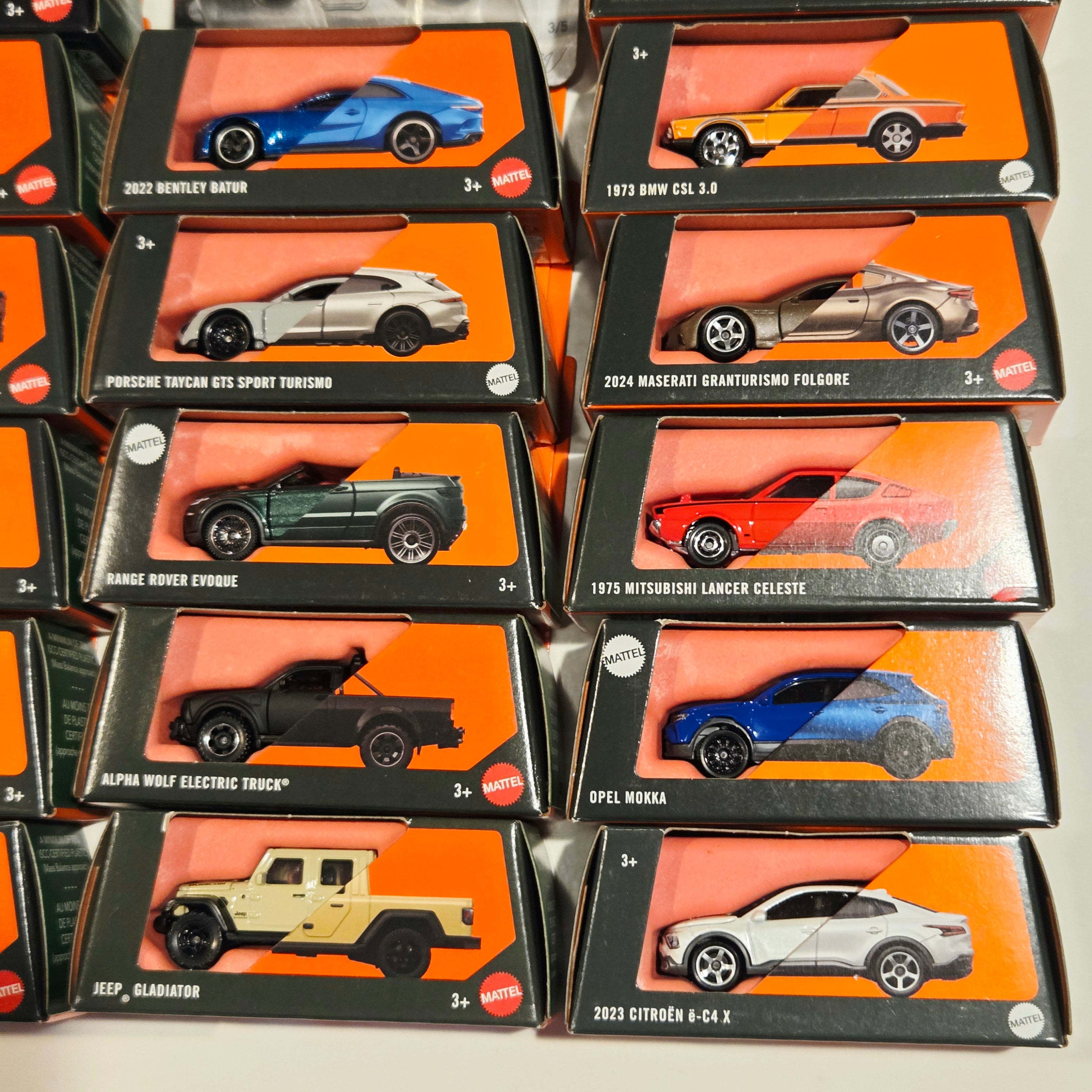 Matchbox Moving Parts Bulk Lot D ×24 - Porsche, Lamborghini, Toyota, Ford GT, etc