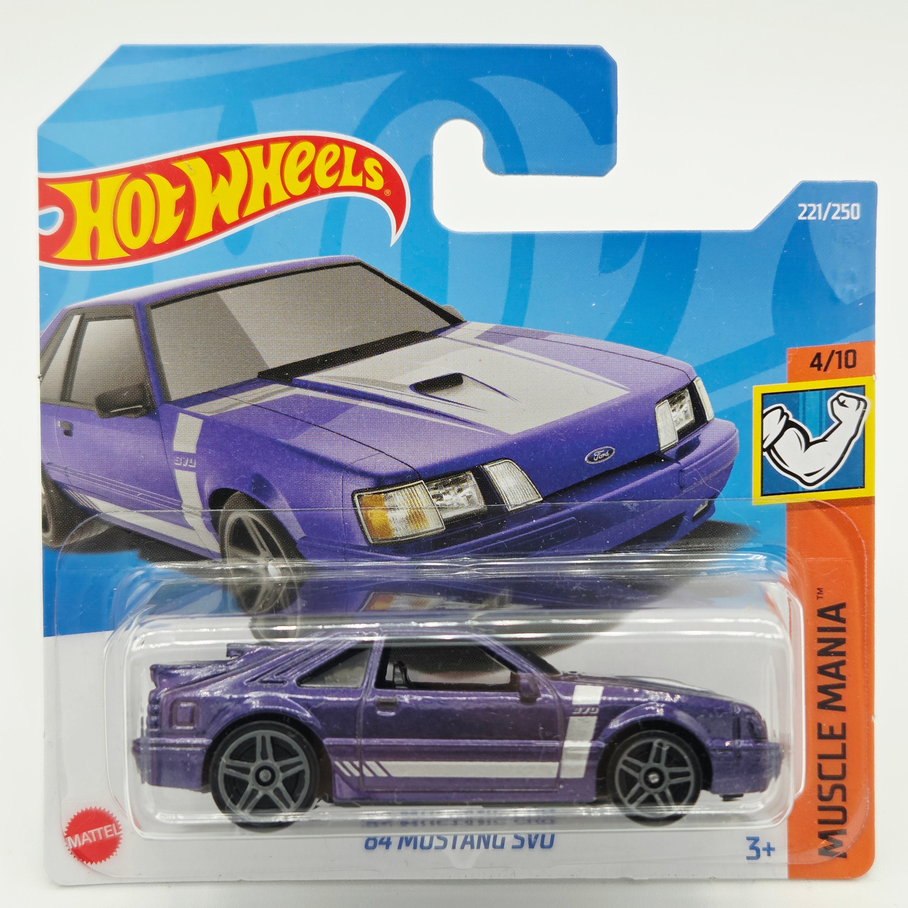 Hot Wheels '84 Ford Mustang SVO - Short Card (2022 HW Basic - Muscle Mania)