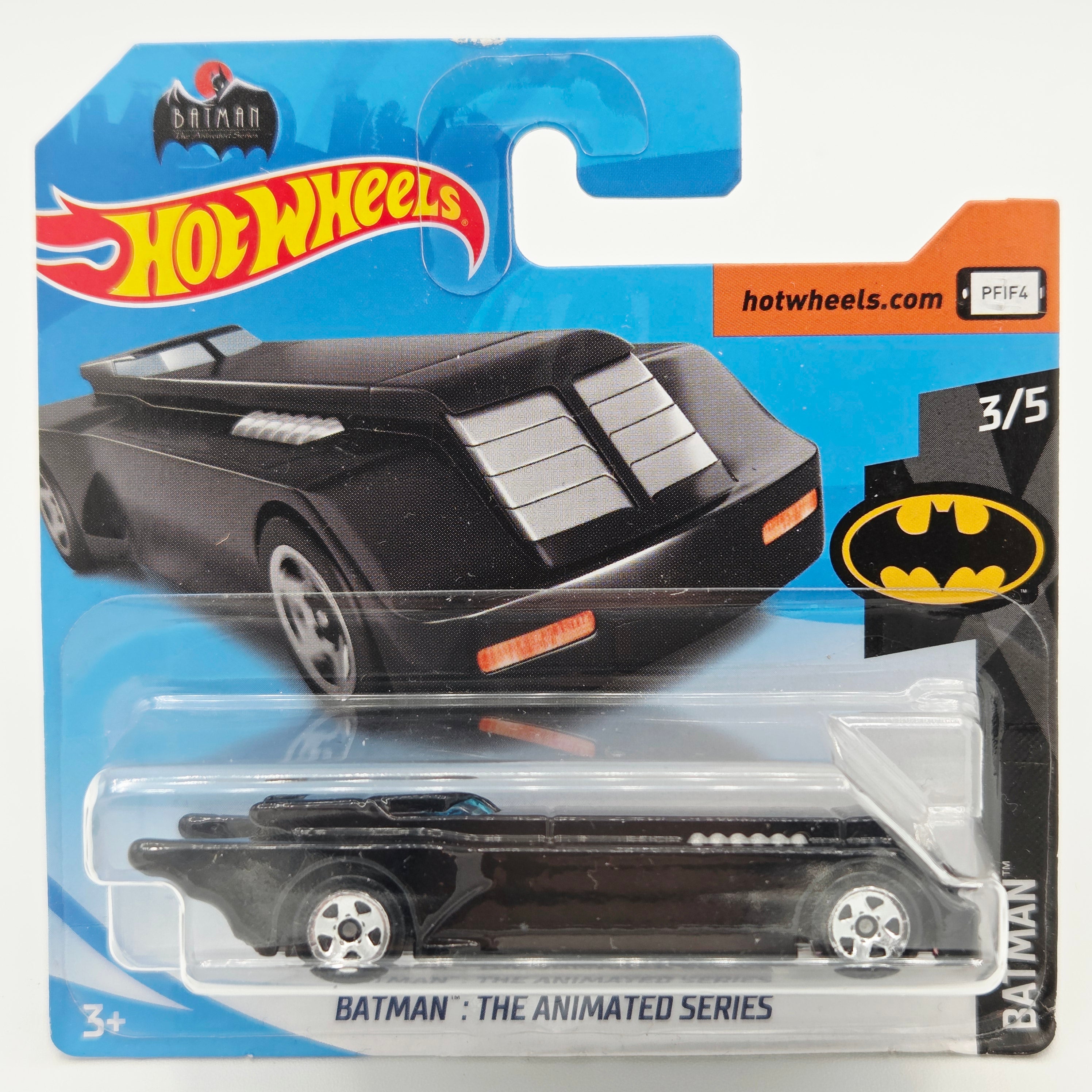 Hot Wheels Animated Series Batmobile - Short Card (2018 HW Basic - Batman)