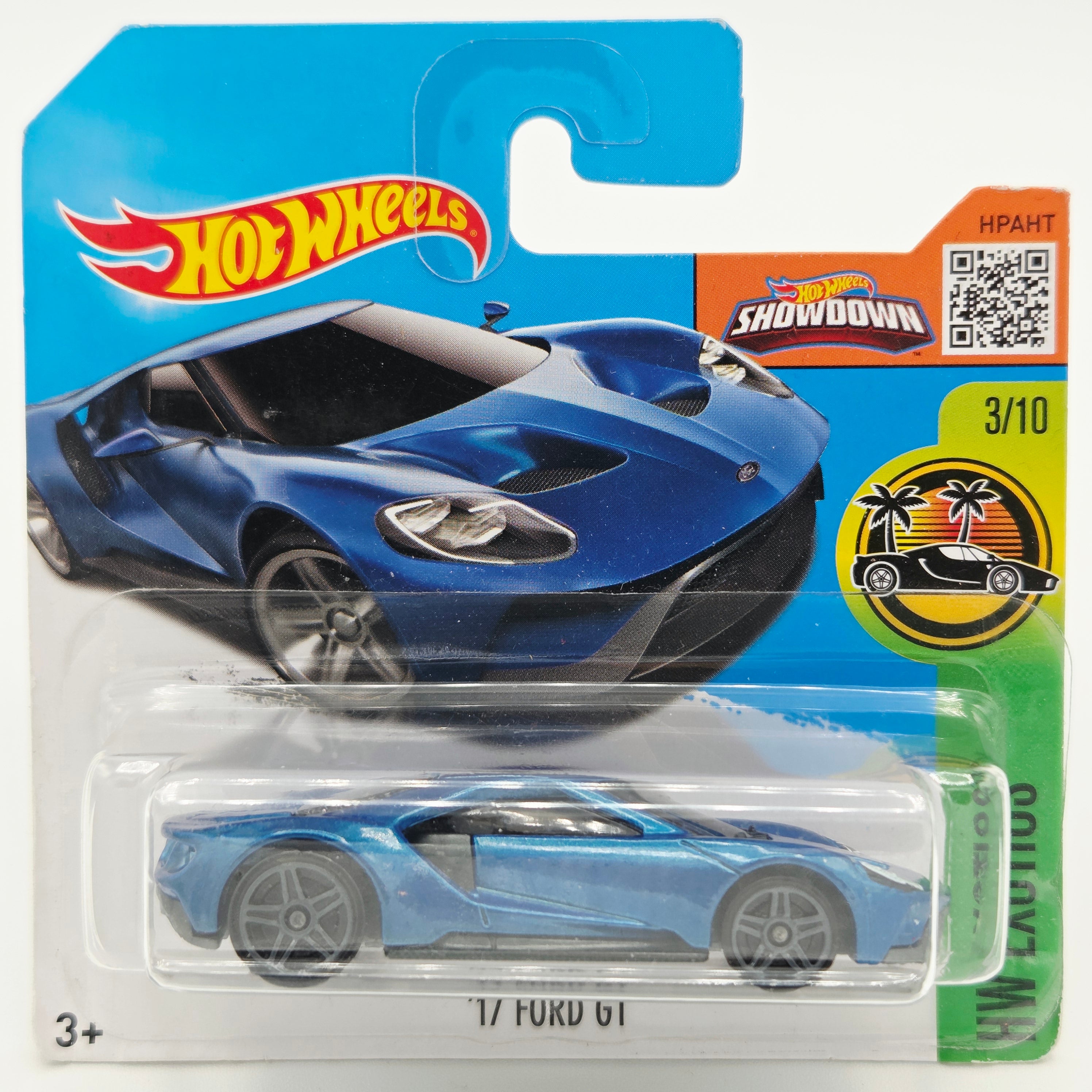 Hot Wheels '17 Ford GT - Short Card (2016 HW Basic - Exotics)