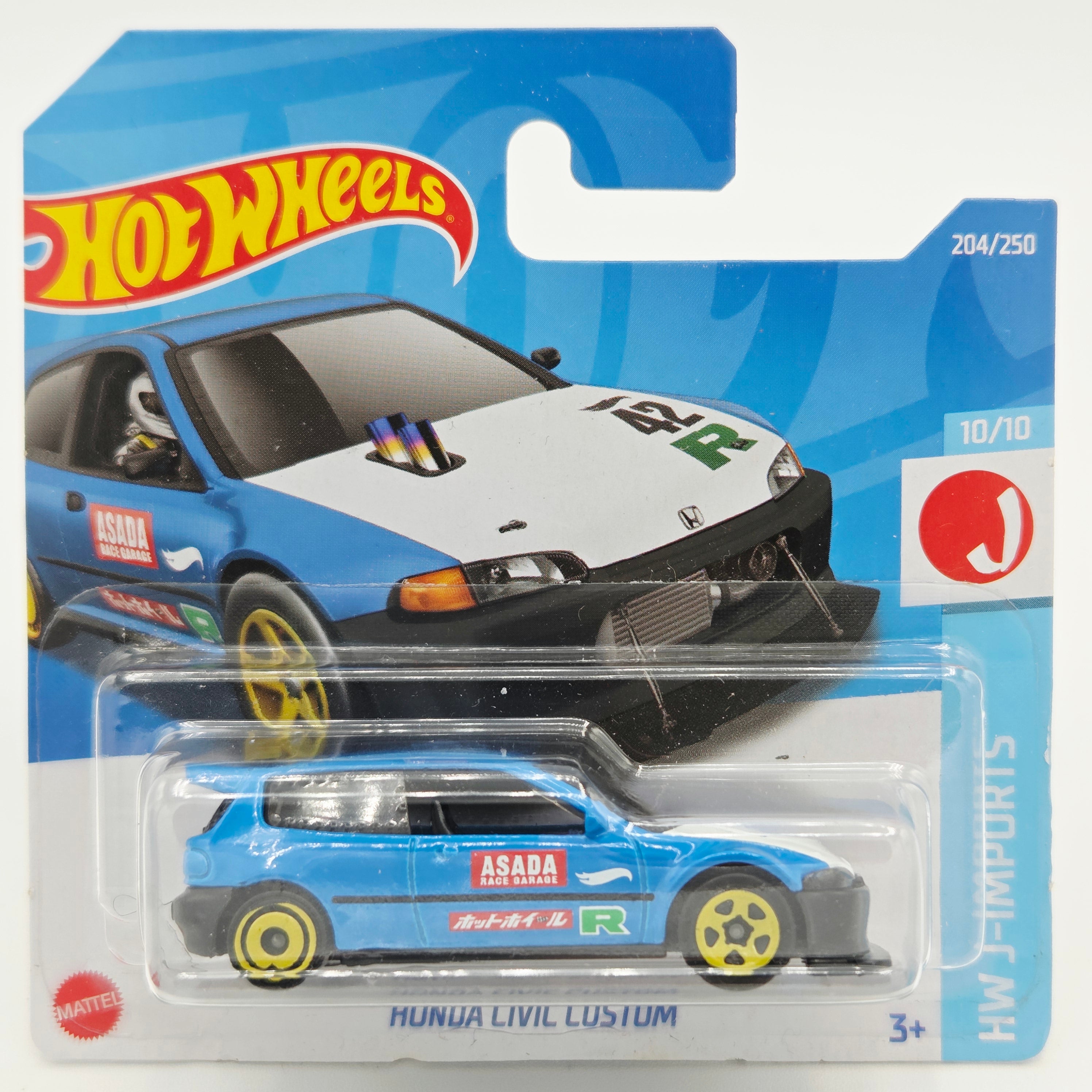 Hot Wheels Honda Civic Custom - Short Card (2022 HW Basic - J-Imports)