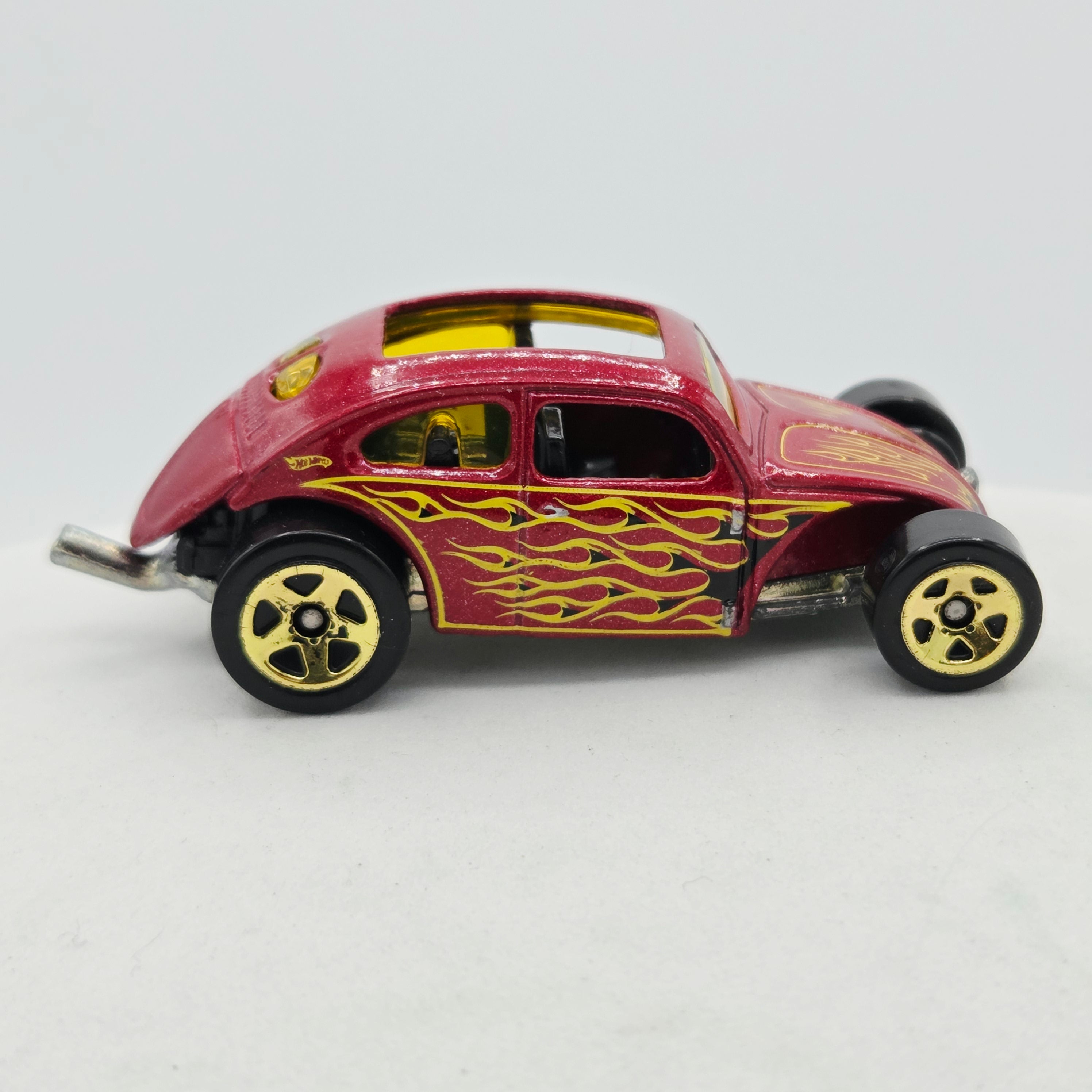 Hot Wheels Custom Volkswagen Beetle - Red (2009 HW Basic - Heat Fleet)
