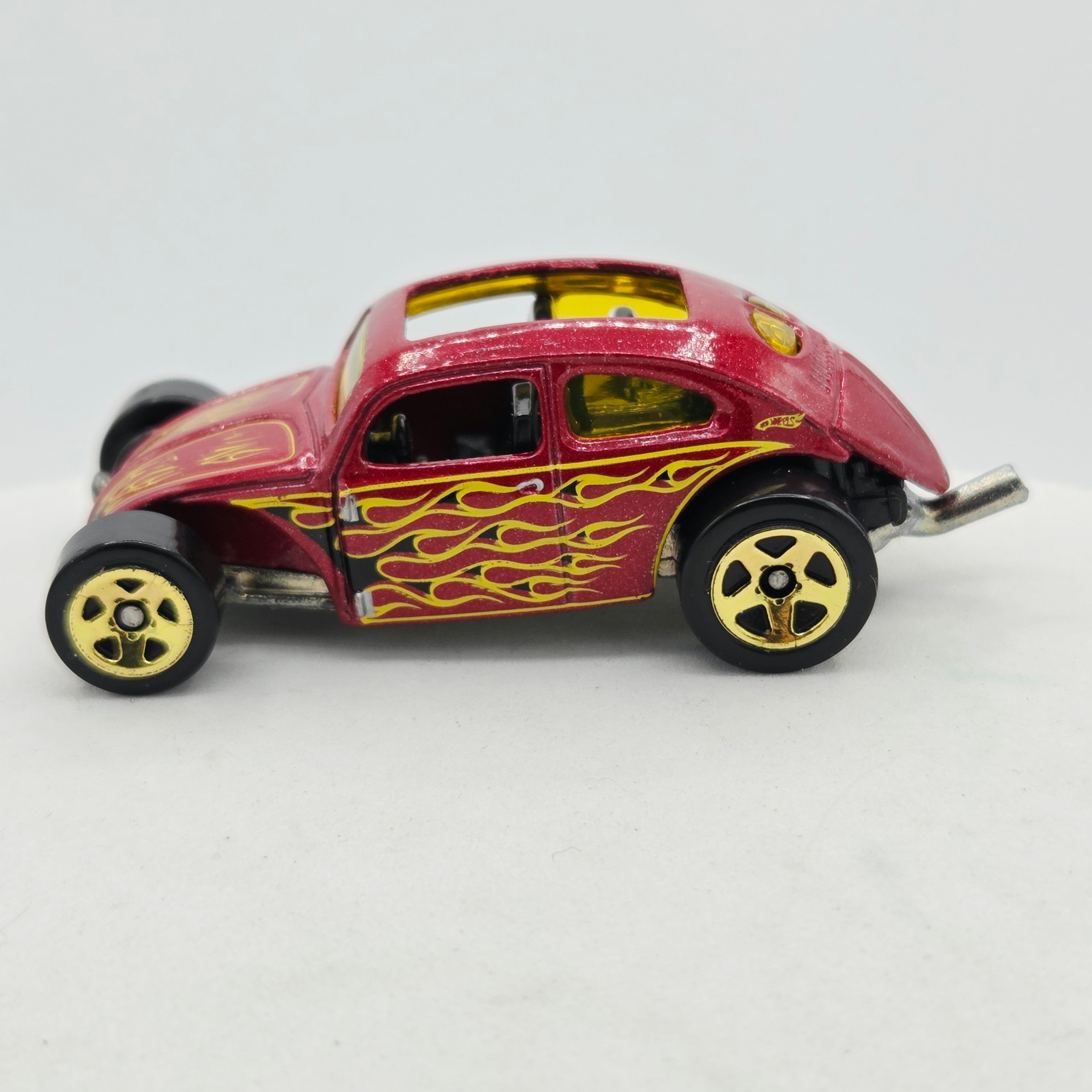 Hot Wheels Custom Volkswagen Beetle - Red (2009 HW Basic - Heat Fleet)