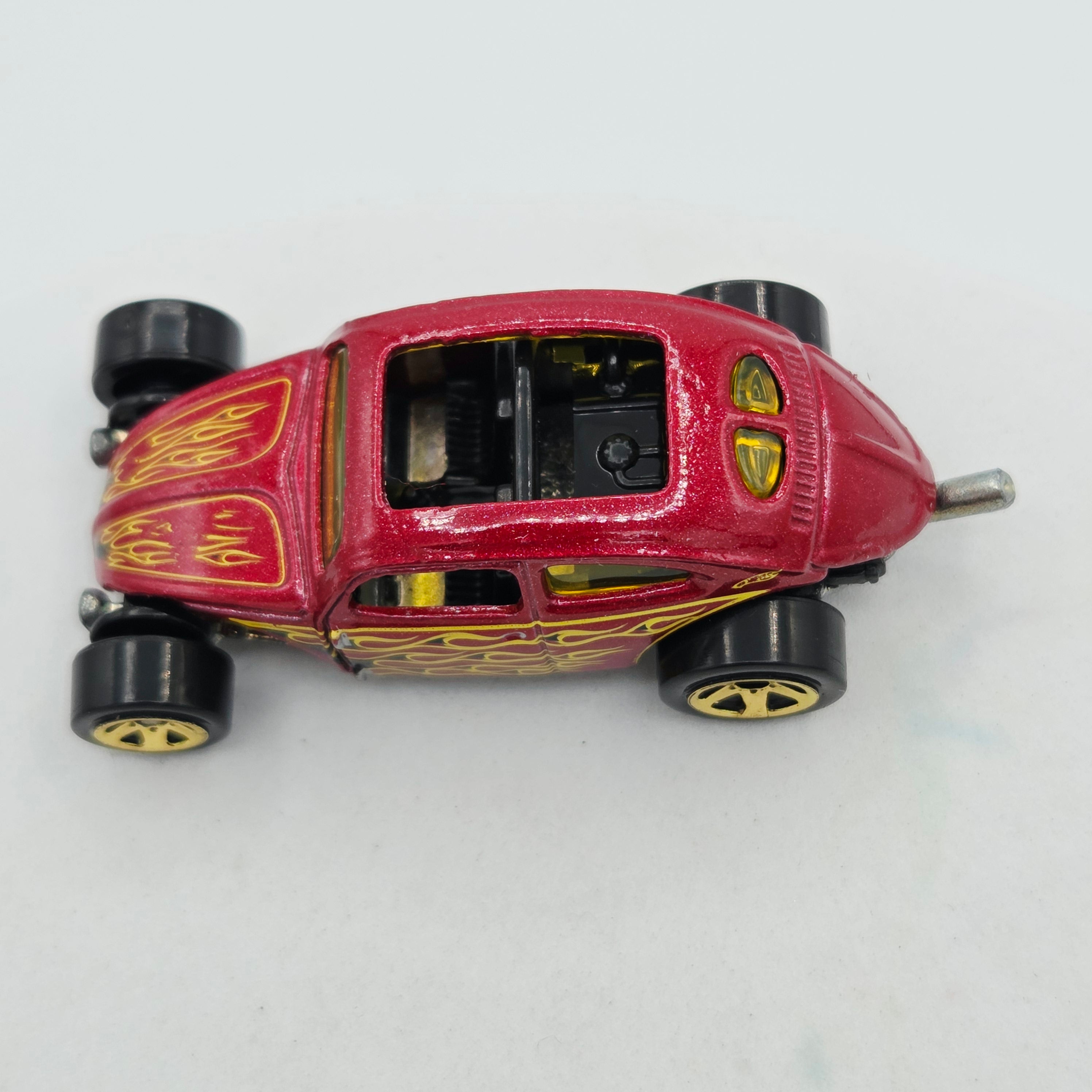 Hot Wheels Custom Volkswagen Beetle - Red (2009 HW Basic - Heat Fleet)