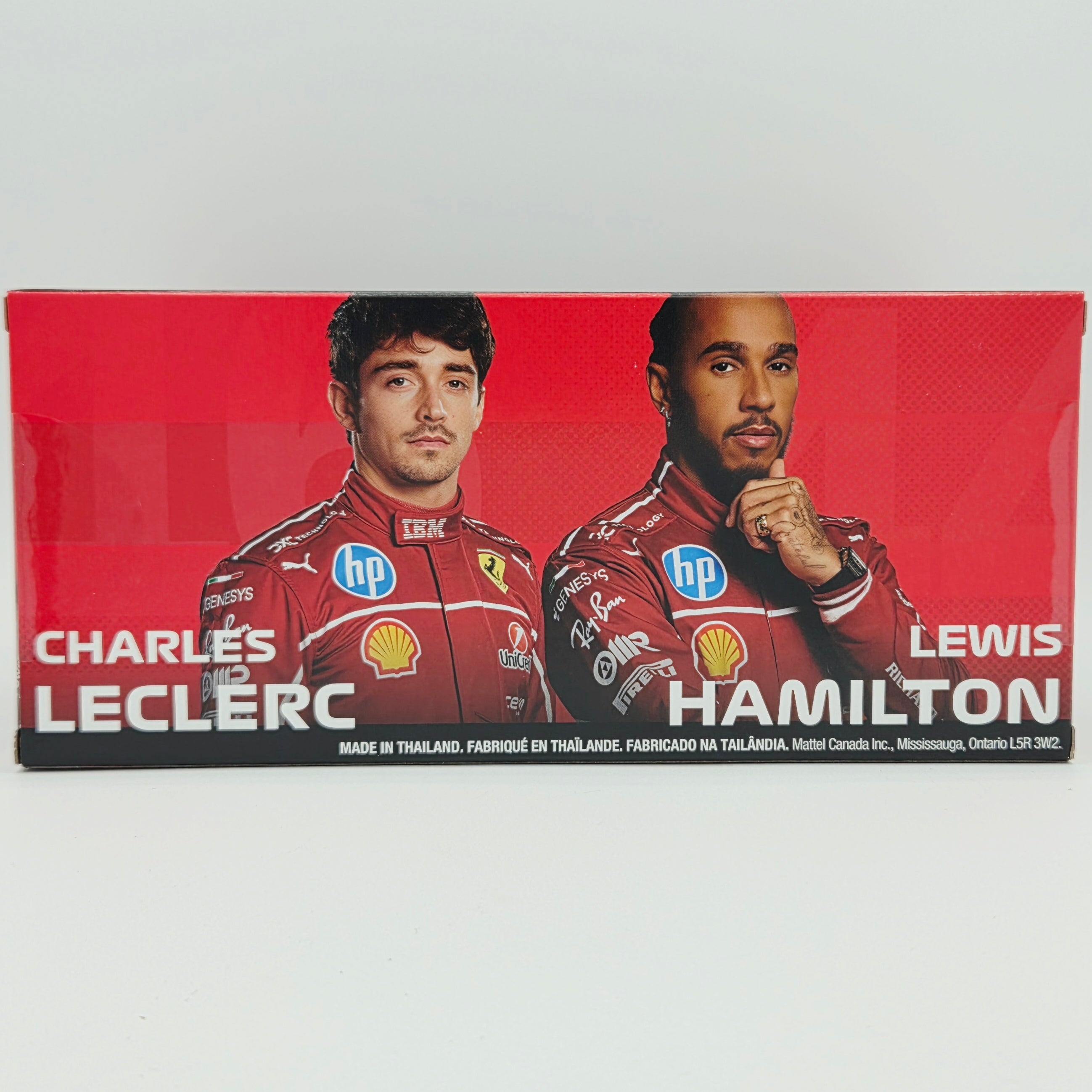 Hot Wheels - Ferrari HP Formula 1 Team 2025 #44 Hamilton & LeClerc (2026 F1 Premium 2 Pack Box Set)