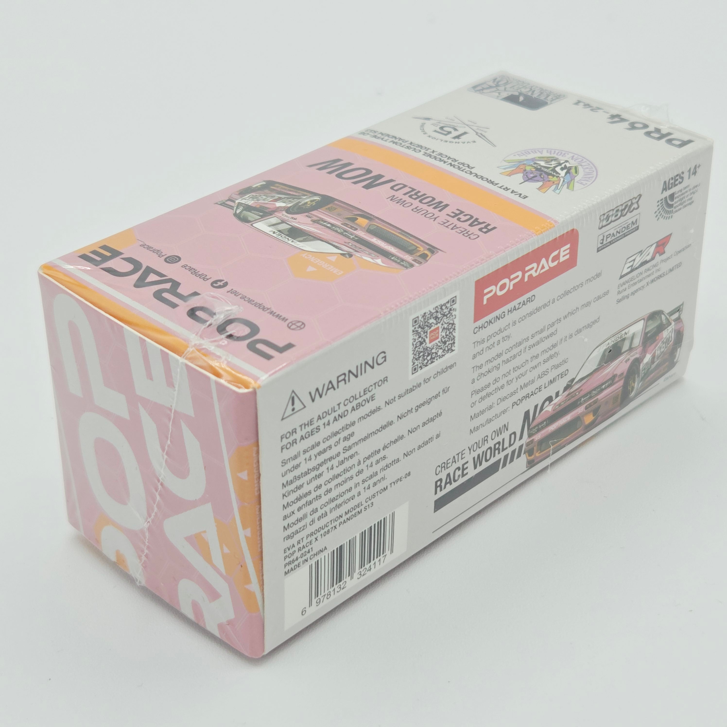 Pop Race Nissan Silvia S13 1087X Pandem - 1:64, EVA RT Type 08 (2026 Limited Edition)