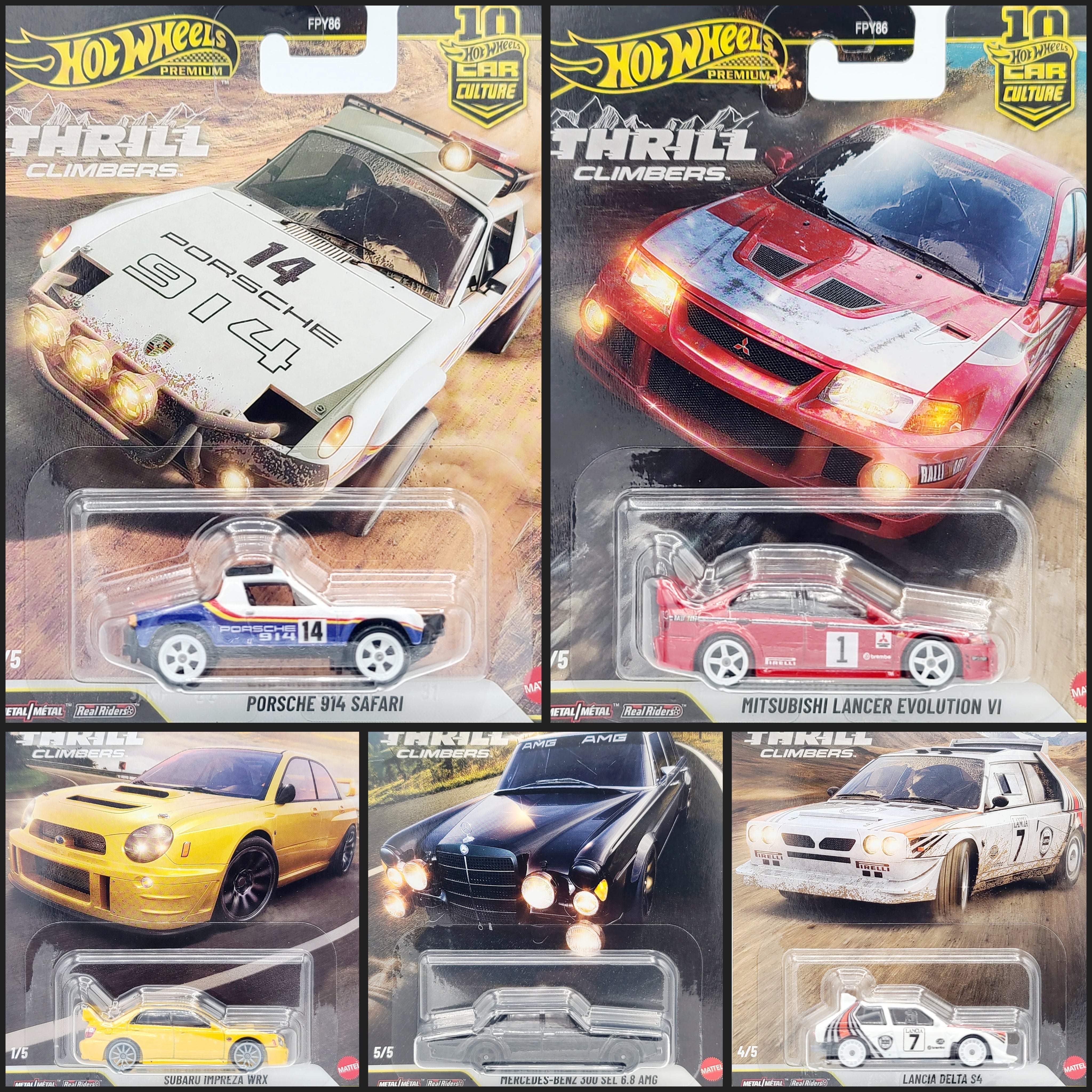 Hot Wheels - 2026 Car Culture Case Q - Thrill Climbers (Set of 5 Cars)