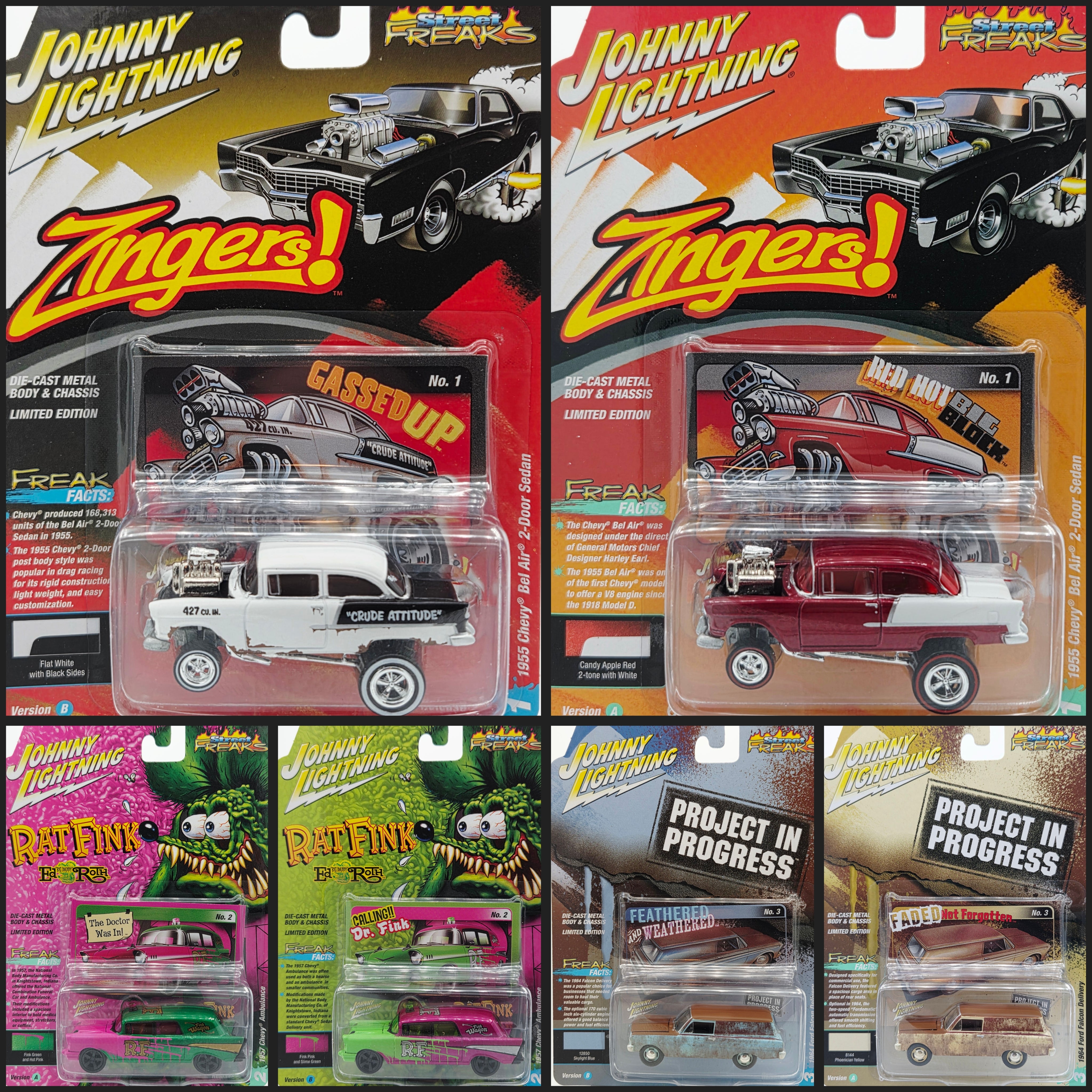 Johnny Lightning - 2025 Street Freaks Release 2 - complete set of 6 -