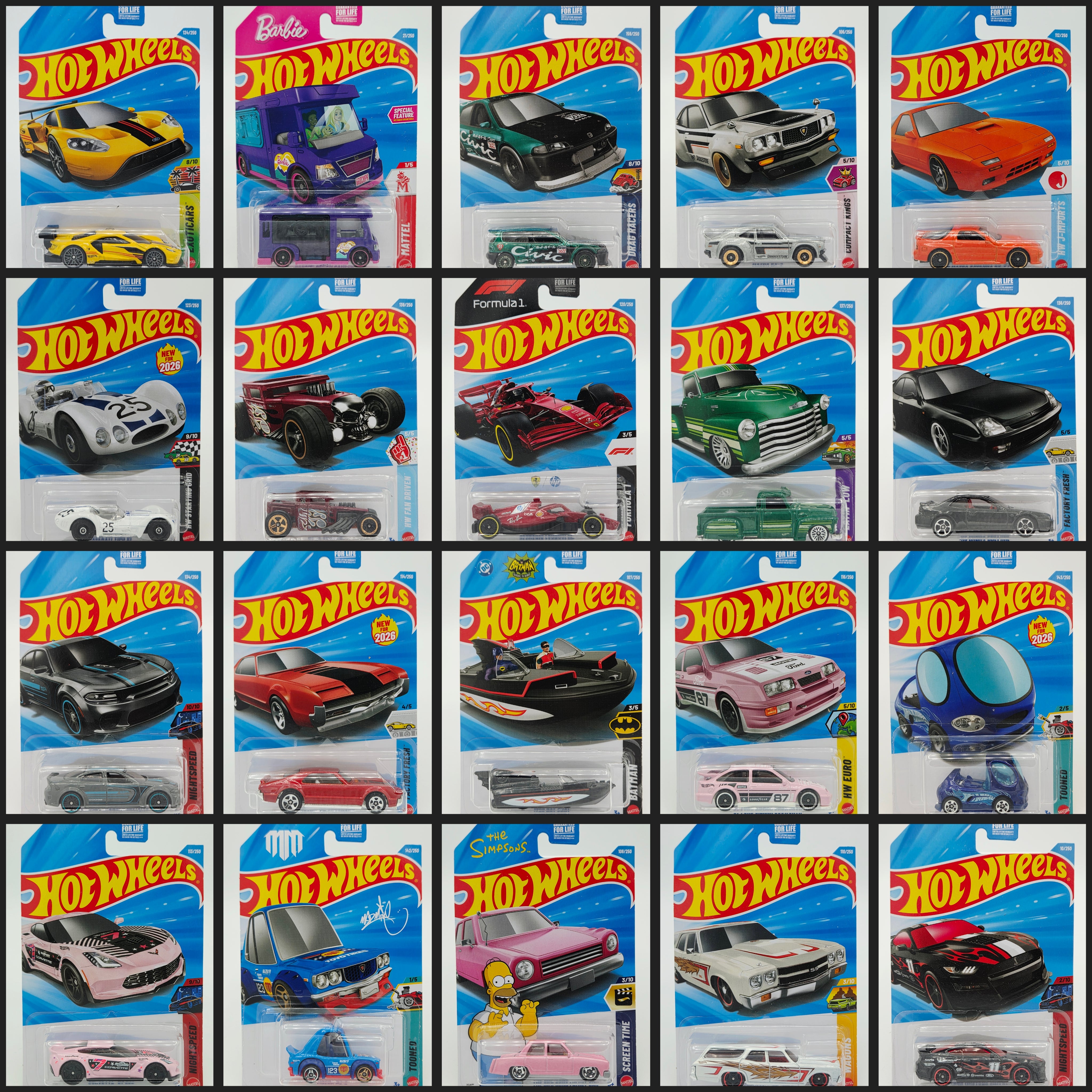 Hot Wheels - Factory Sealed Case - 2026 Basic Case F (72 Car Assortmen