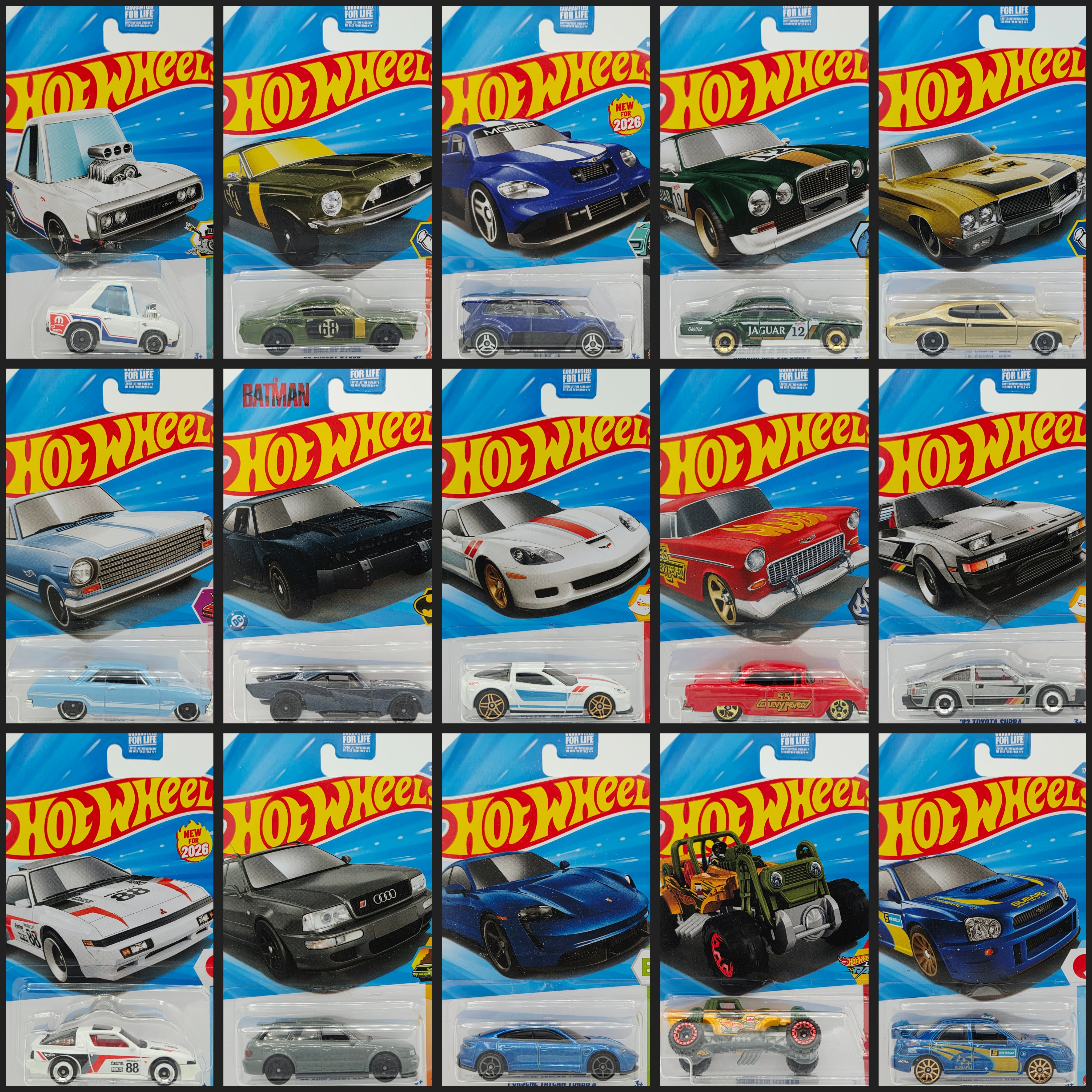 Hot Wheels - Factory Sealed Case - 2026 Basic Case J (72 Car Assortment, Long Card)